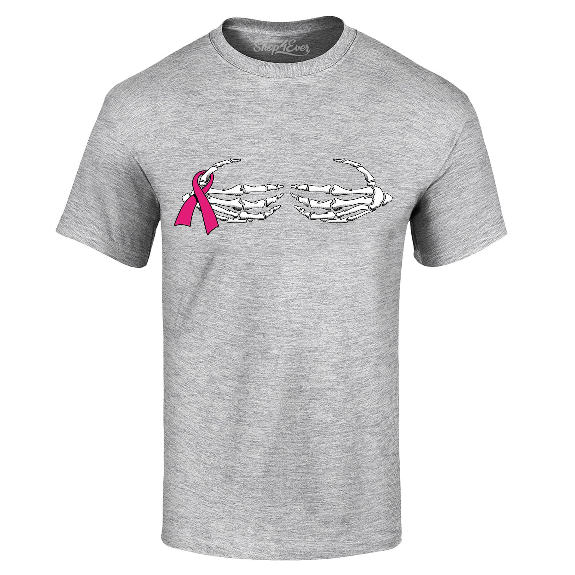 Skeleton Hands Breast Cancer Awareness T-Shirt Support Tee