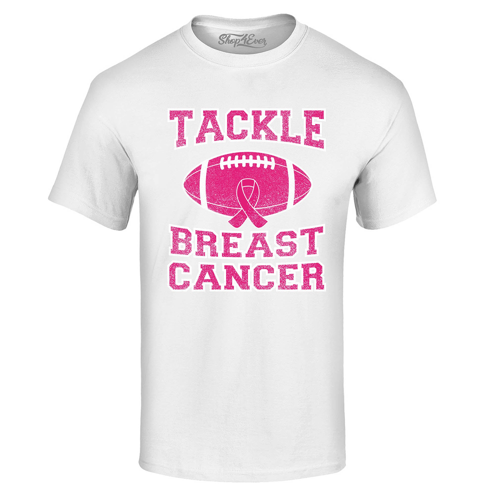 Tackle Breast Cancer T-Shirt Support Awareness Tee Shirts