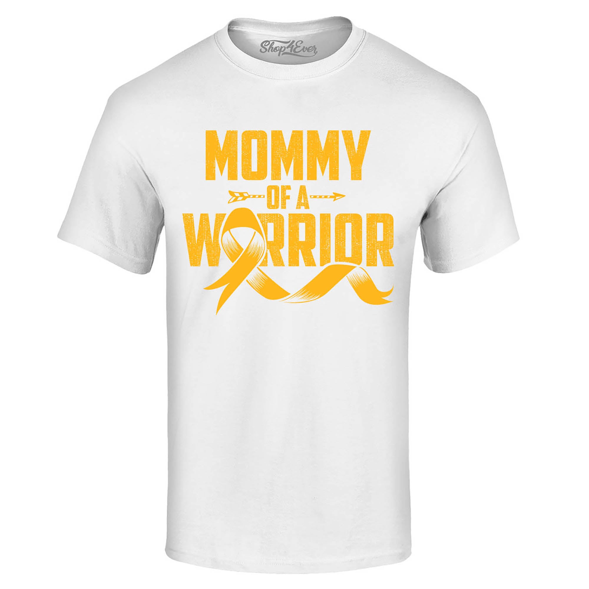 Mommy of a Warrior Childhood Cancer Awareness T-Shirt