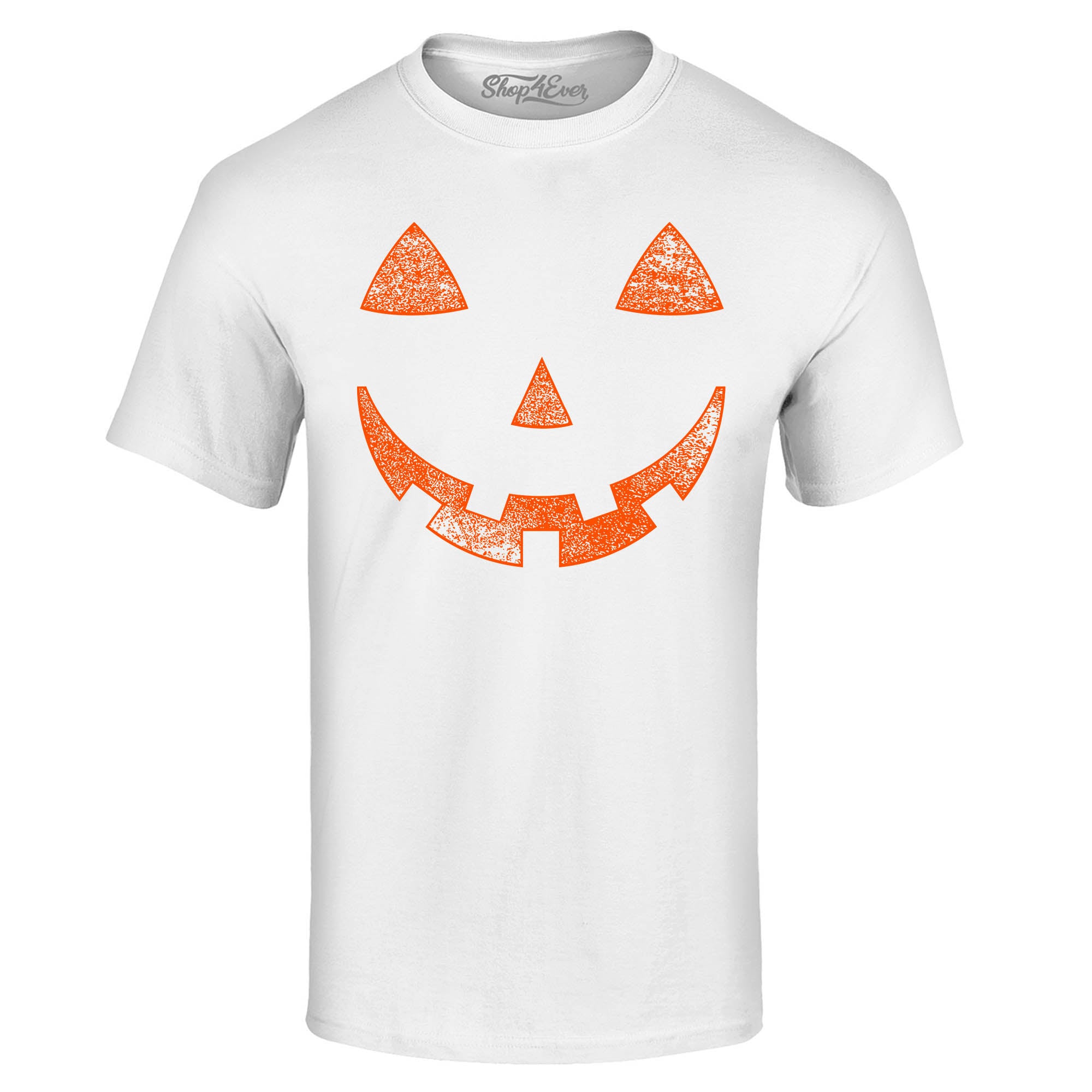 Orange Jack O' Lantern Pumpkin Face Halloween Costume T-Shirt