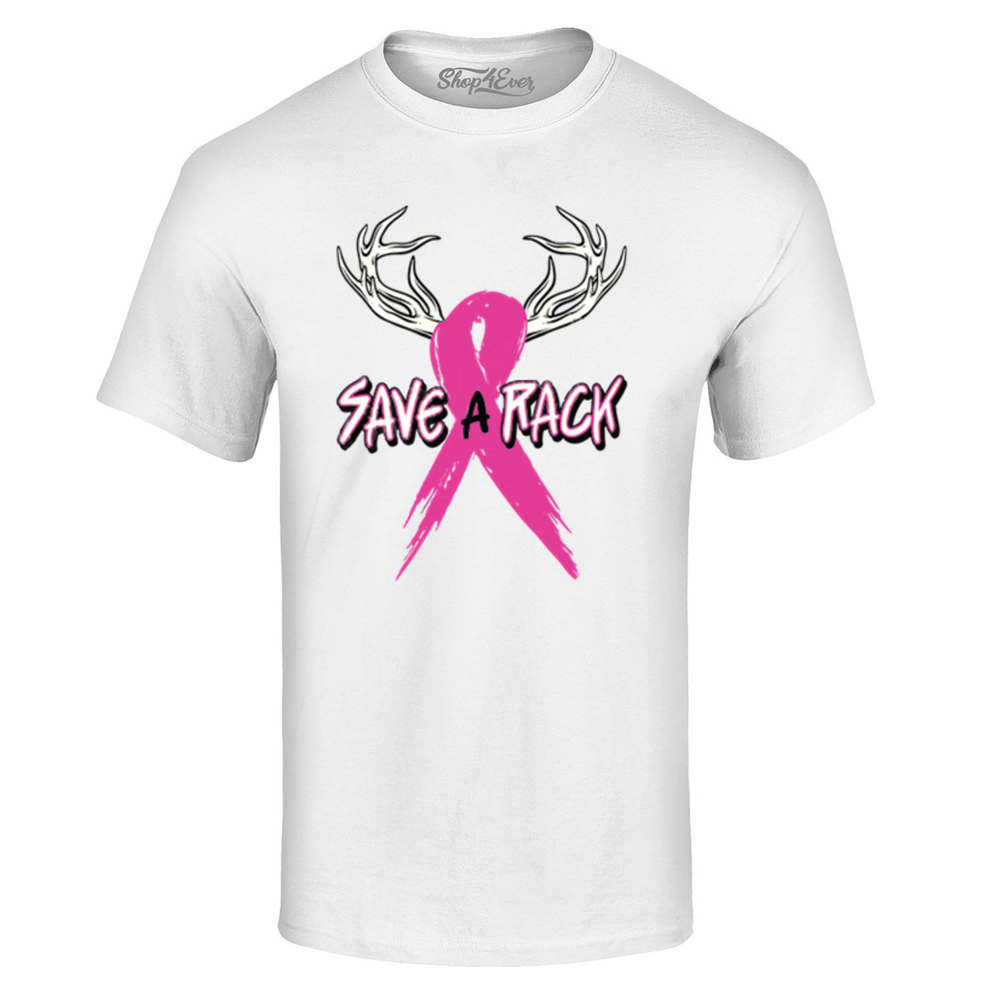 Save A Rack Pink Ribbon T-Shirt Breast Cancer Awareness Tee