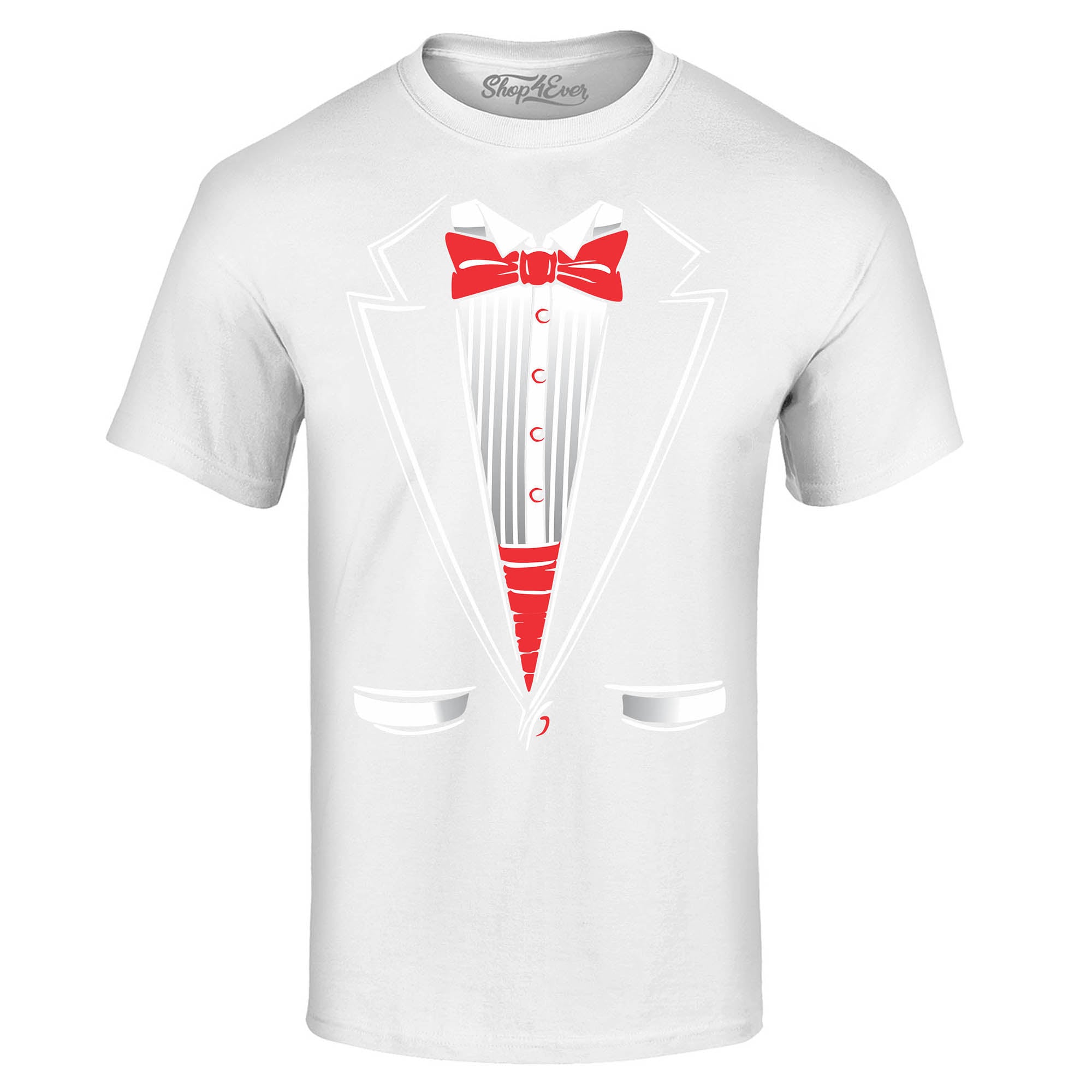 Classic Tuxedo T-Shirt Funny Party Costume Shirts