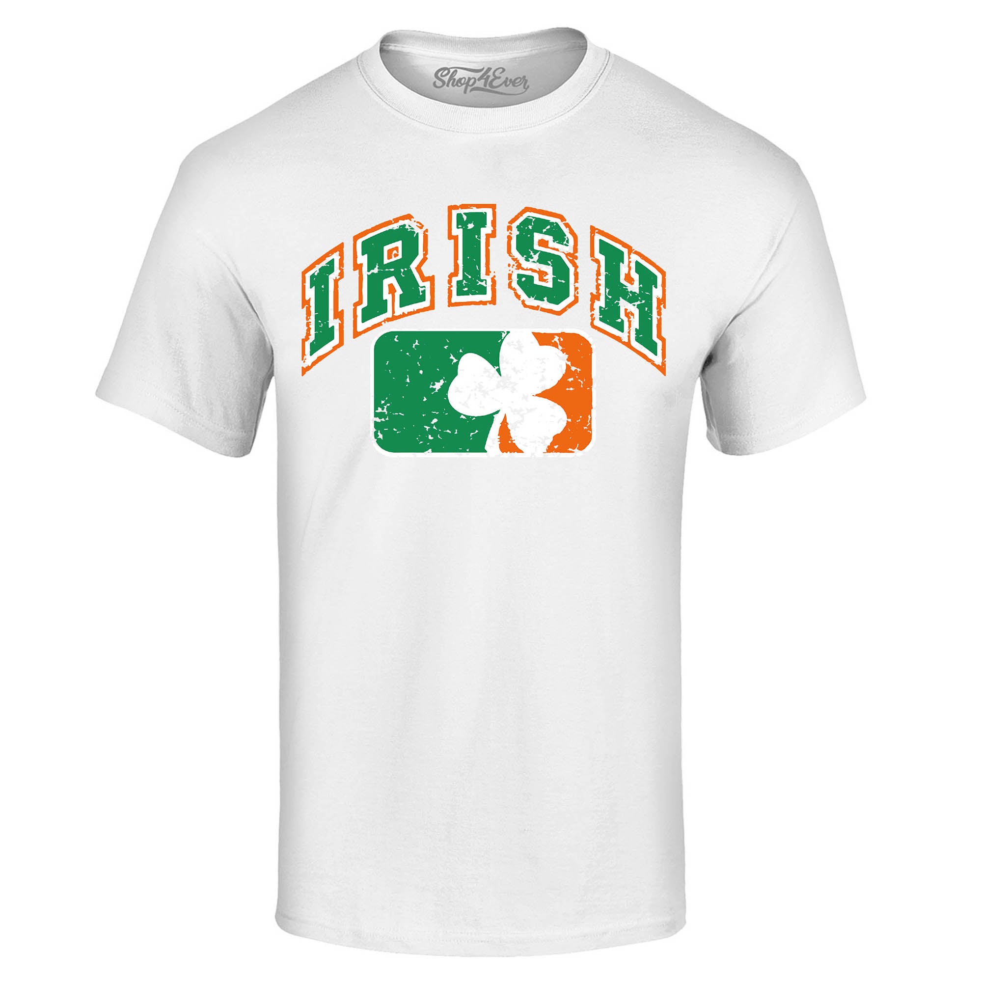 Vintage Irish Flag Shamrock T-Shirt St. Patrick's Day Shirts