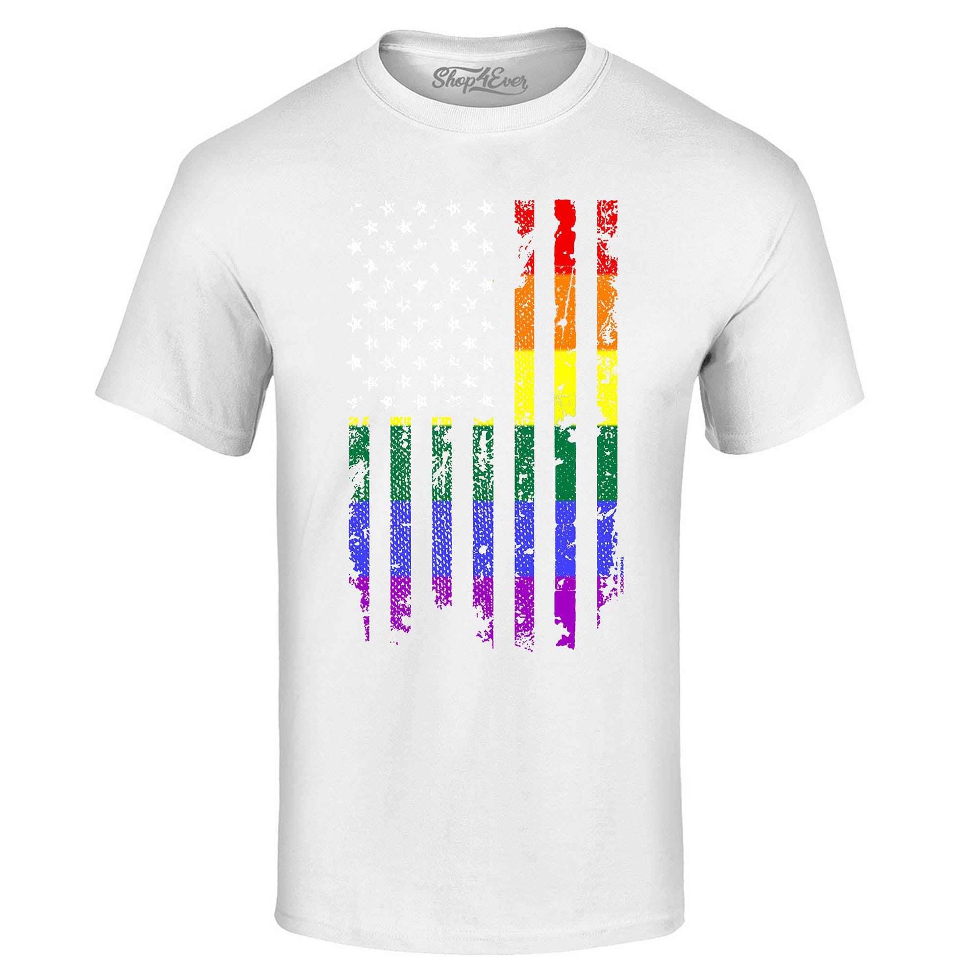 Distressed Rainbow Flag T-Shirt Gay Pride Shirts