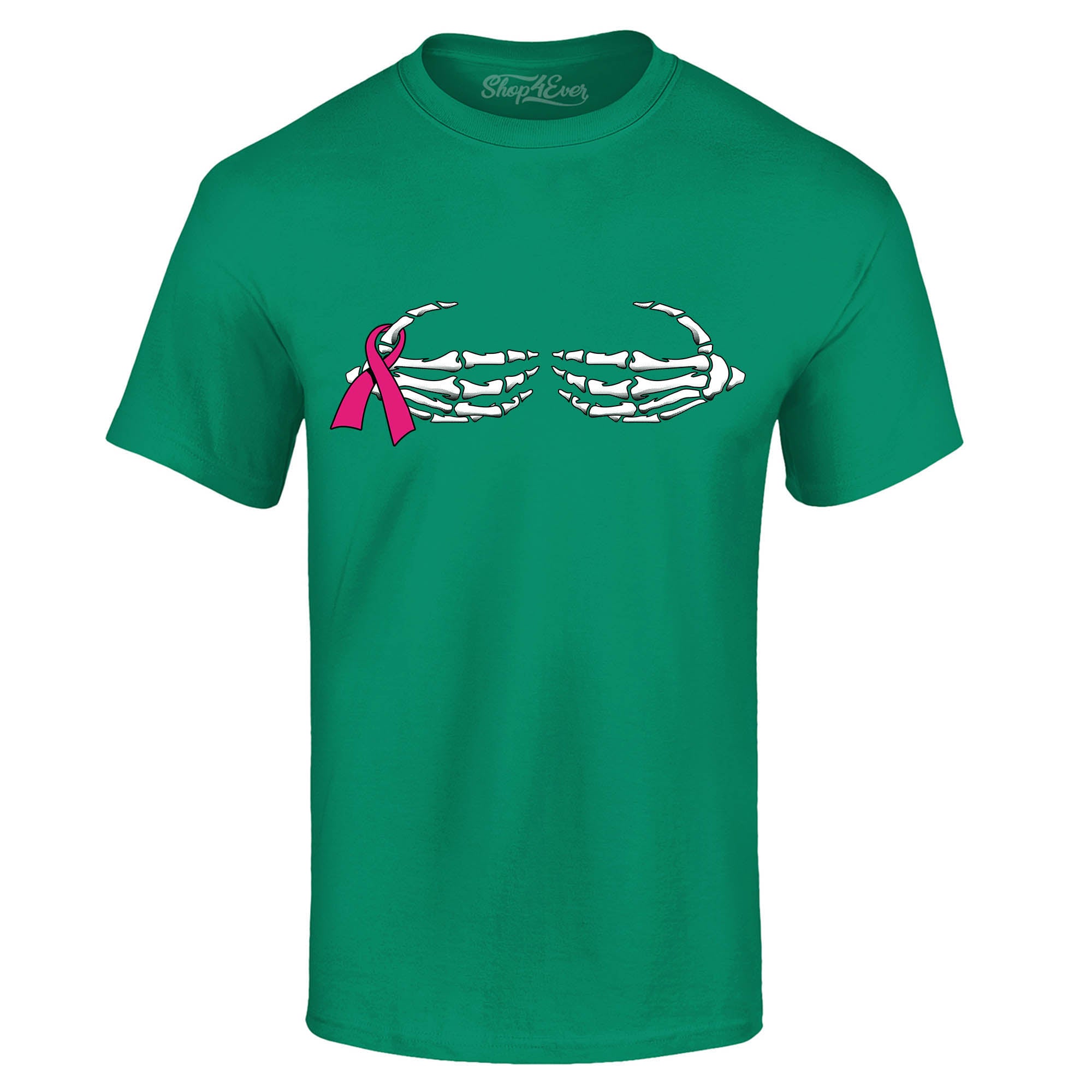 Skeleton Hands Breast Cancer Awareness T-Shirt Support Tee