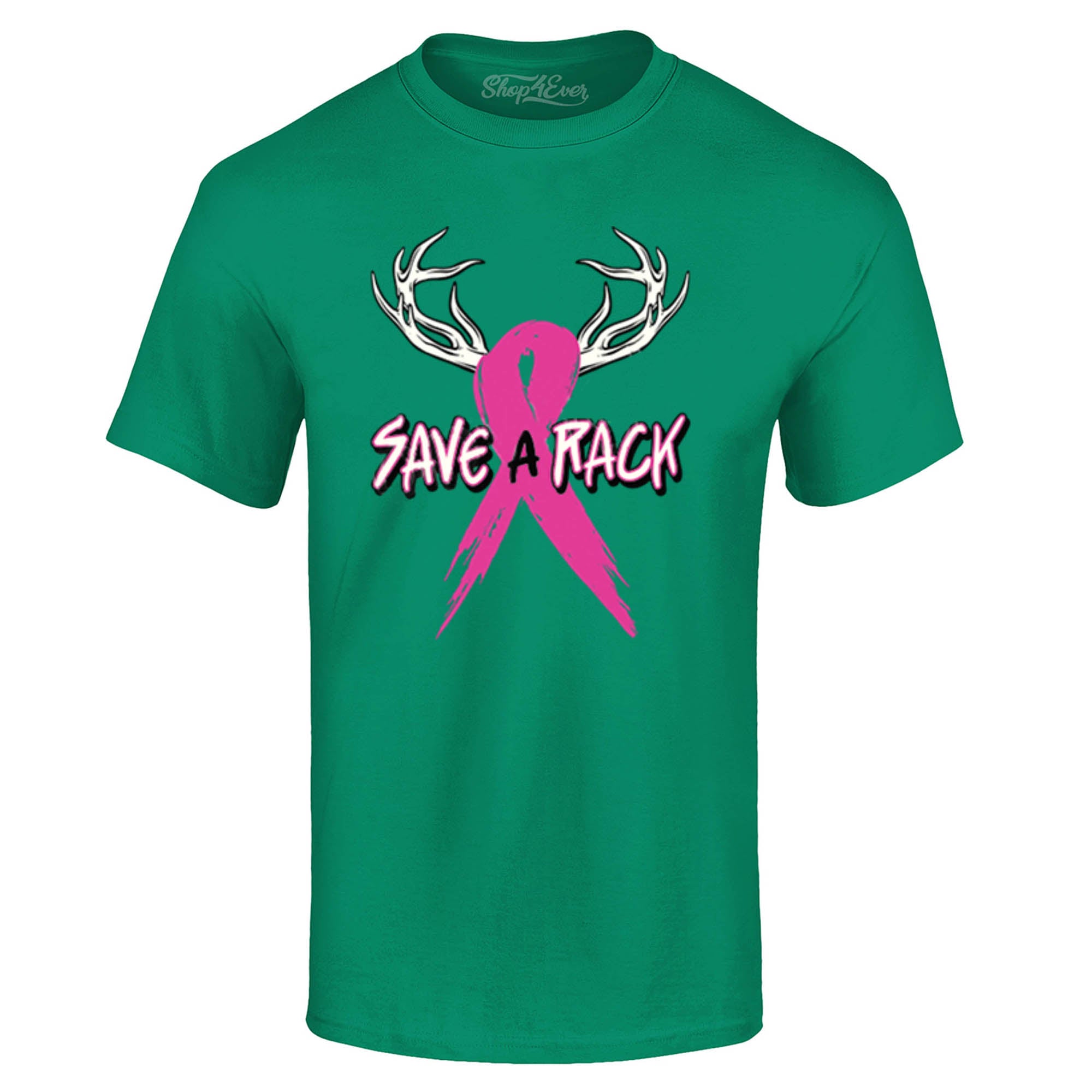 Save A Rack Pink Ribbon T-Shirt Breast Cancer Awareness Tee