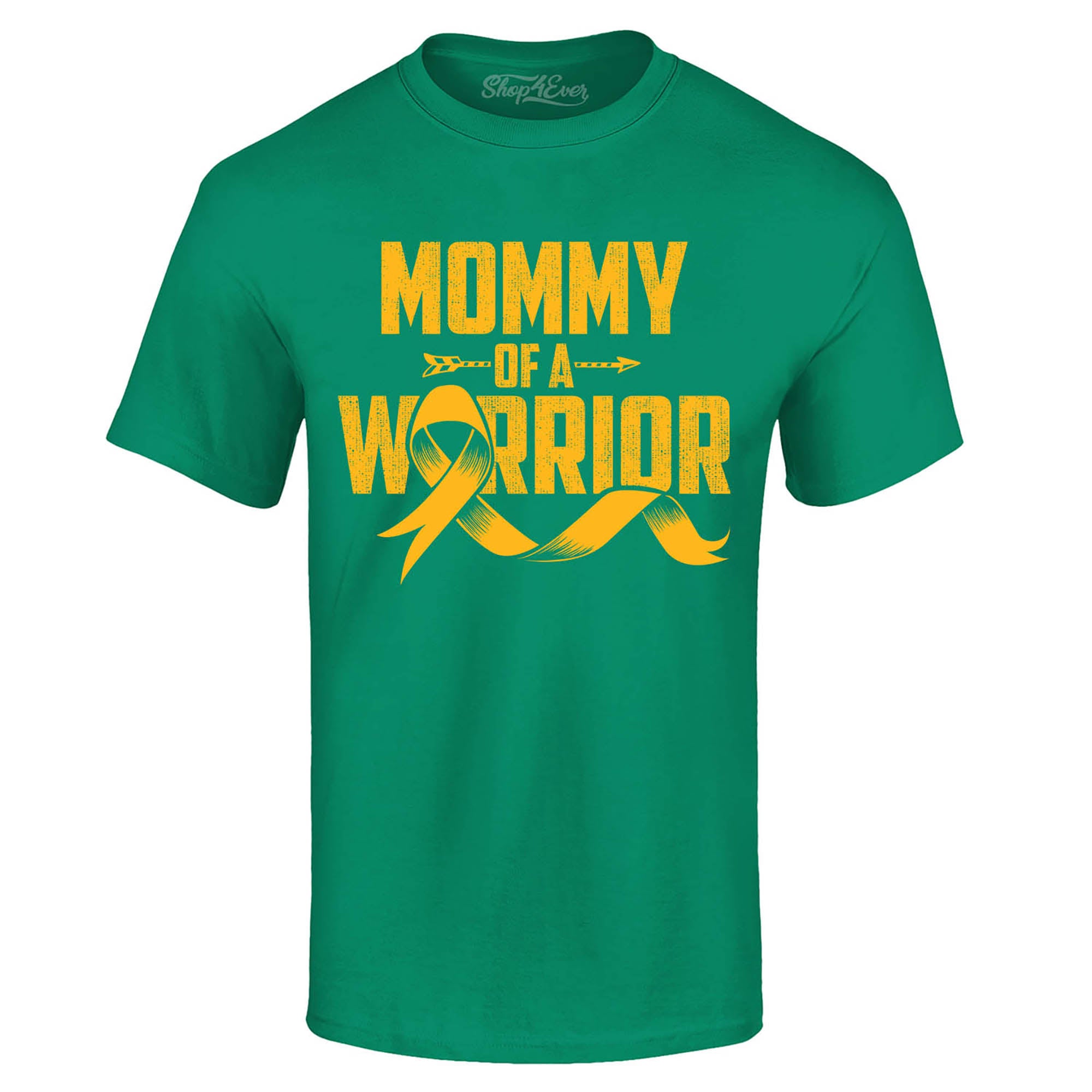 Mommy of a Warrior Childhood Cancer Awareness T-Shirt