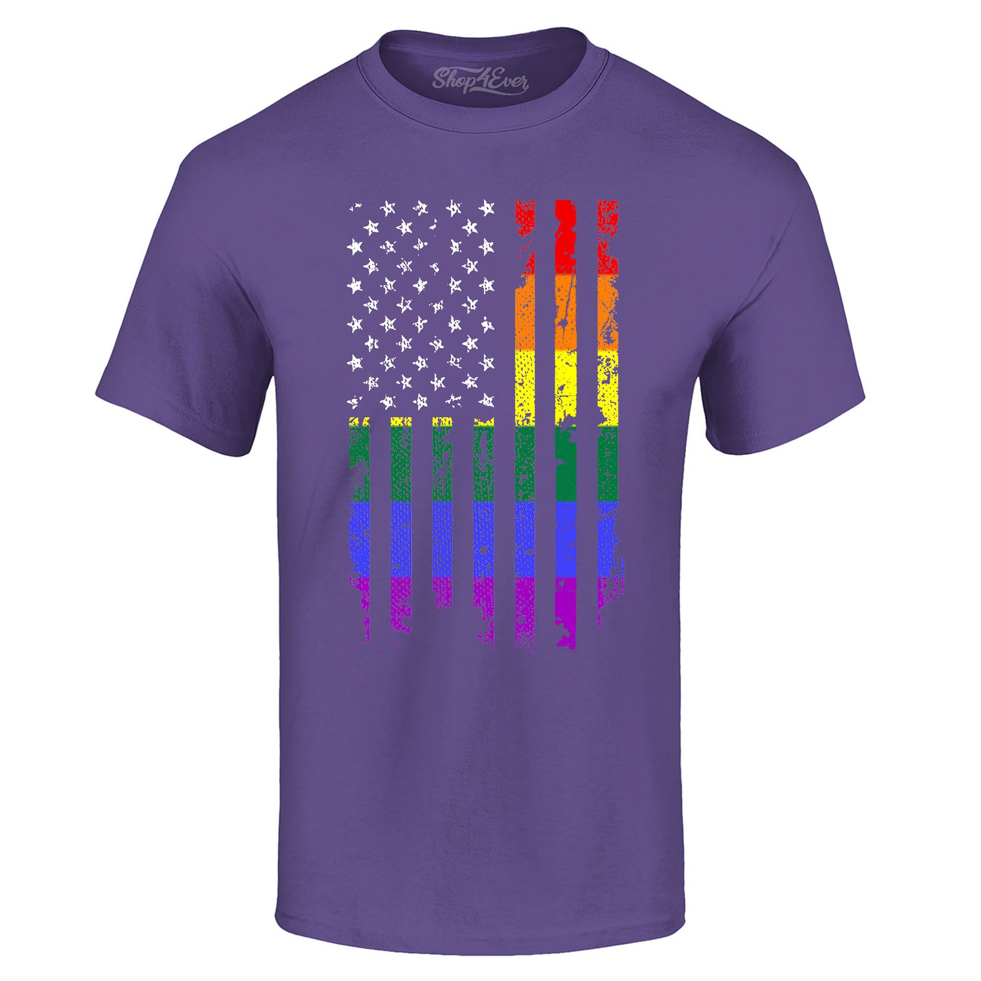 Distressed Rainbow Flag T-Shirt Gay Pride Shirts
