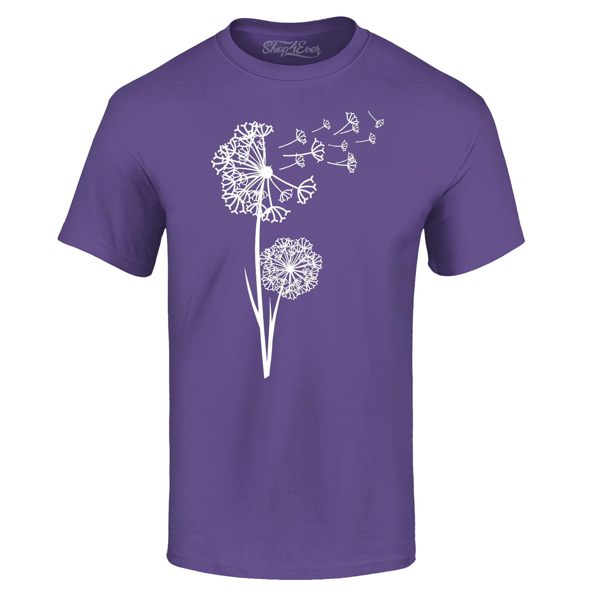 Dandelion Blowing Wish Flower Wildflowers T-Shirt