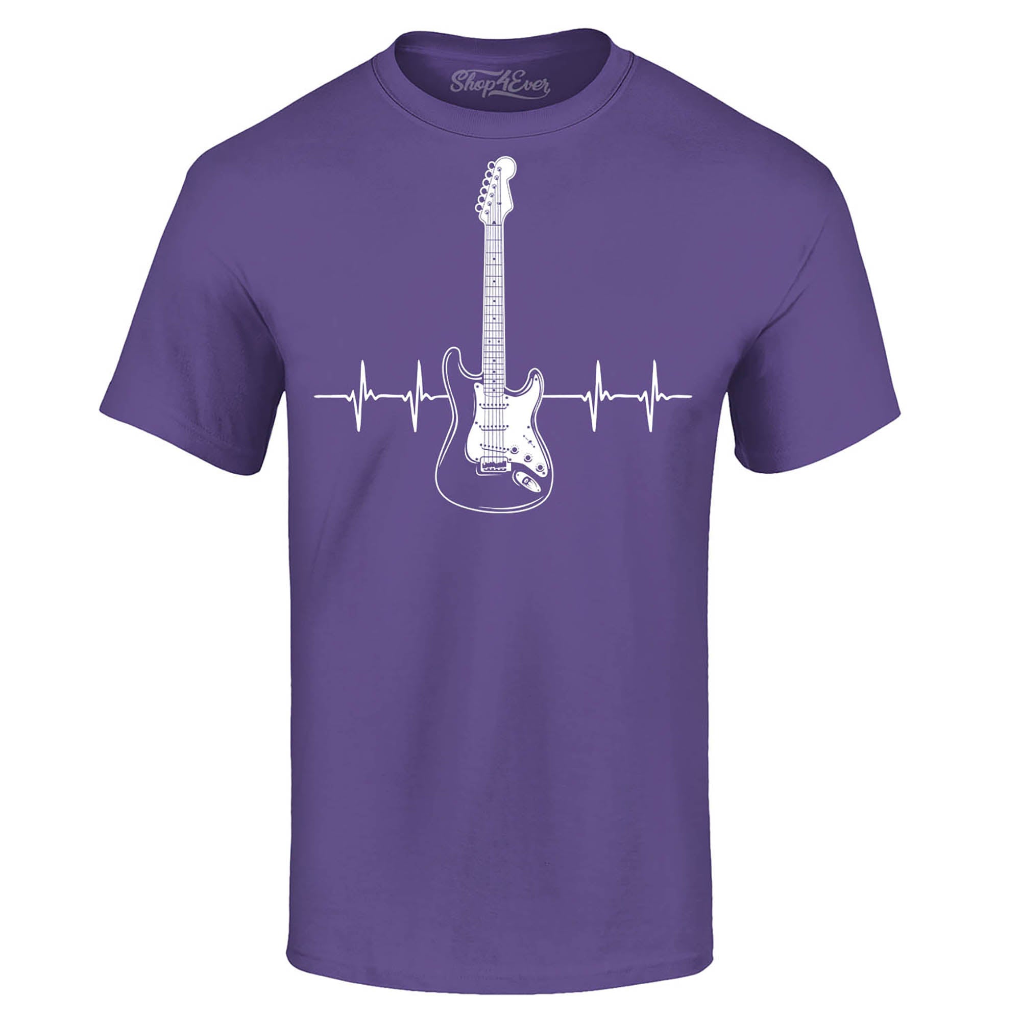 Electric Guitar Heartbeat Musician T-Shirt
