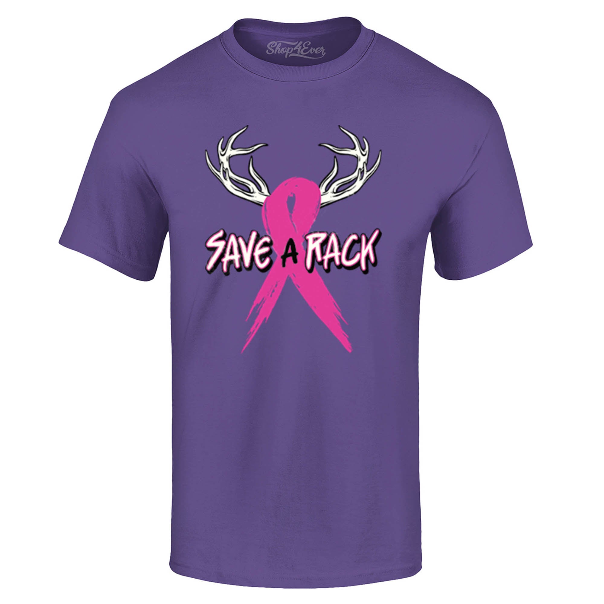 Save A Rack Pink Ribbon T-Shirt Breast Cancer Awareness Tee