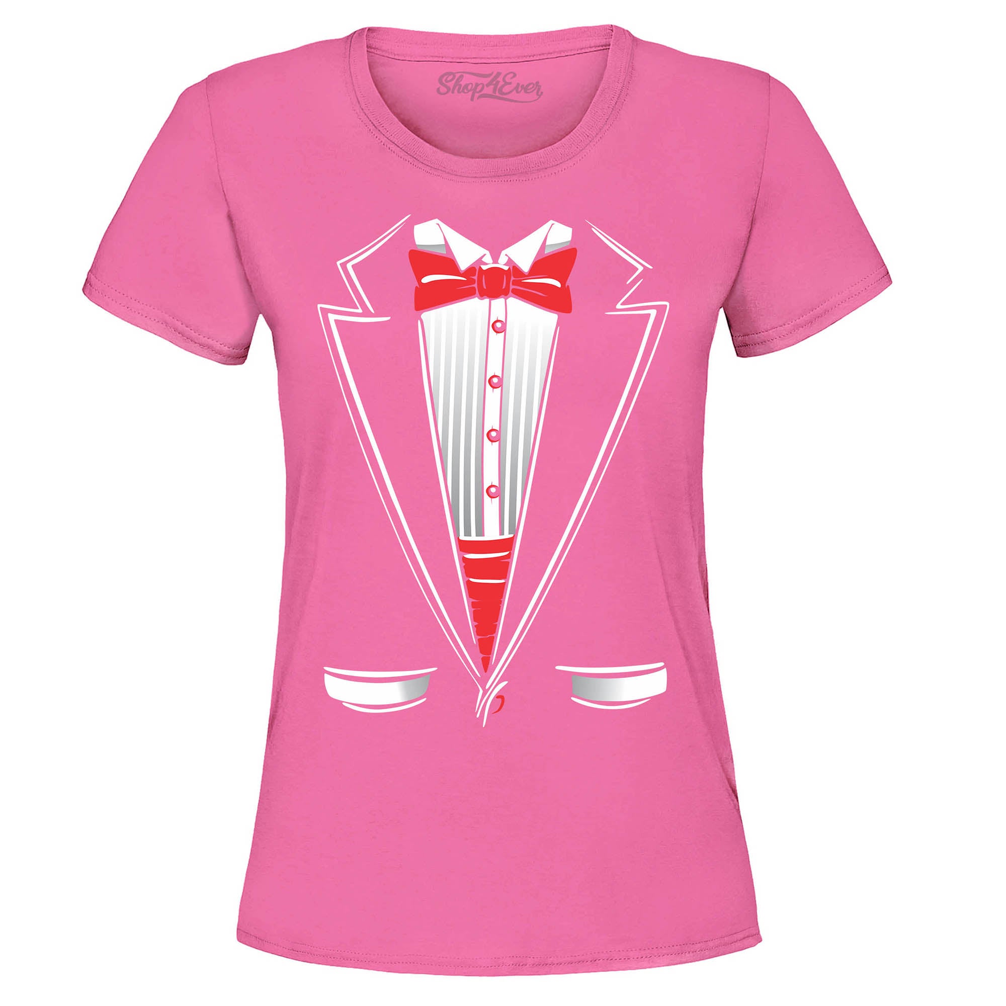Classic Tuxedo Women's T-Shirt Funny Party Costume Shirts