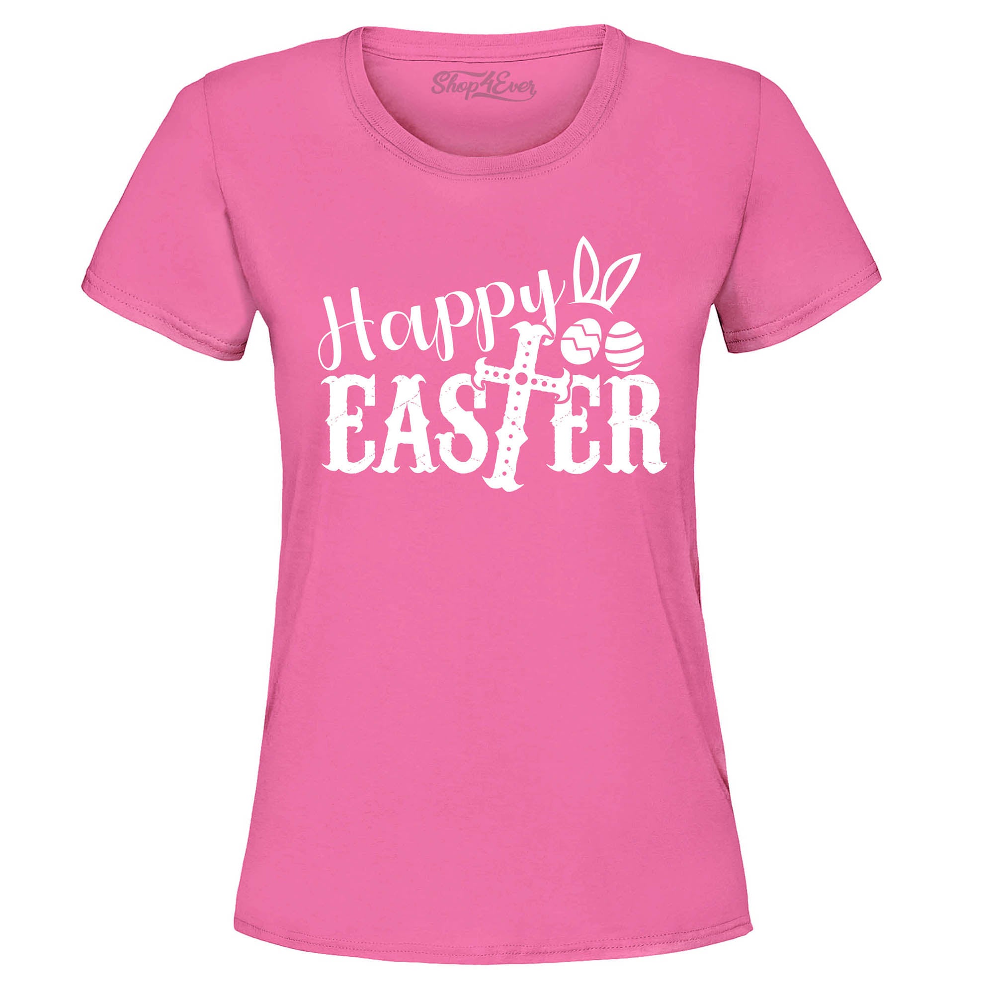 Happy Easter with Cross Women's T-Shirt