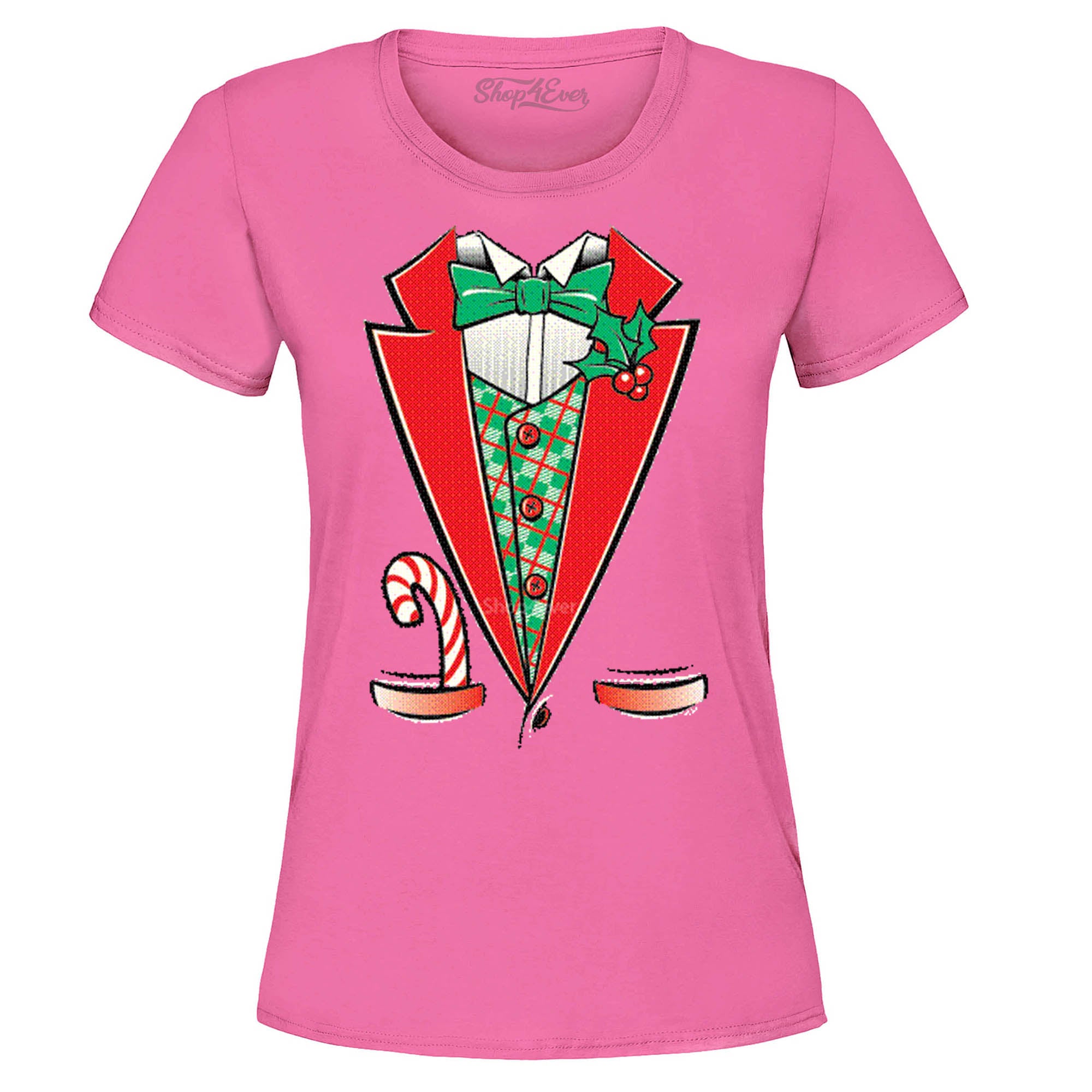 Christmas Tuxedo Costume Women's T-Shirt Funny Xmas Shirts