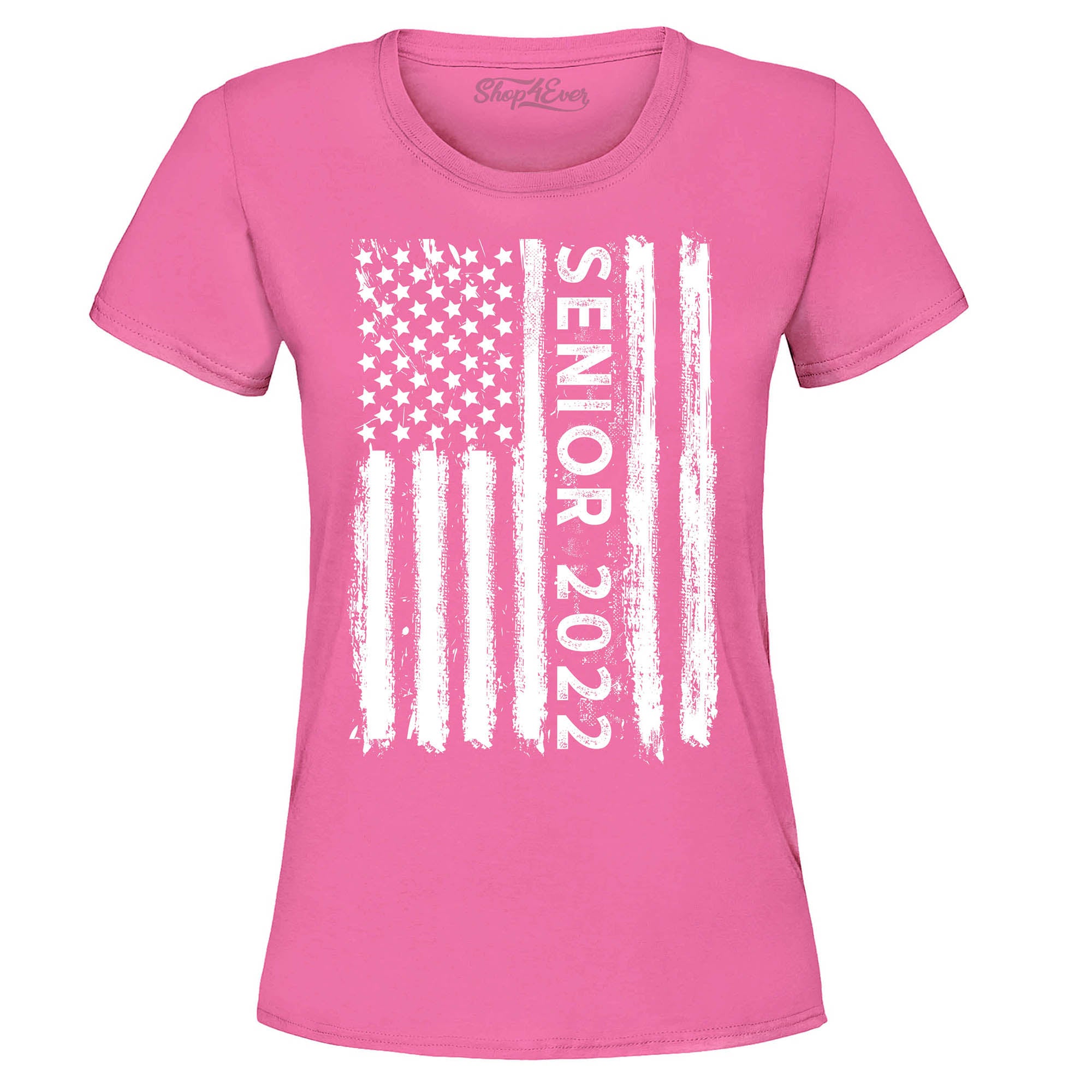 Senior 2022 USA American Flag Graduation Women's T-Shirt