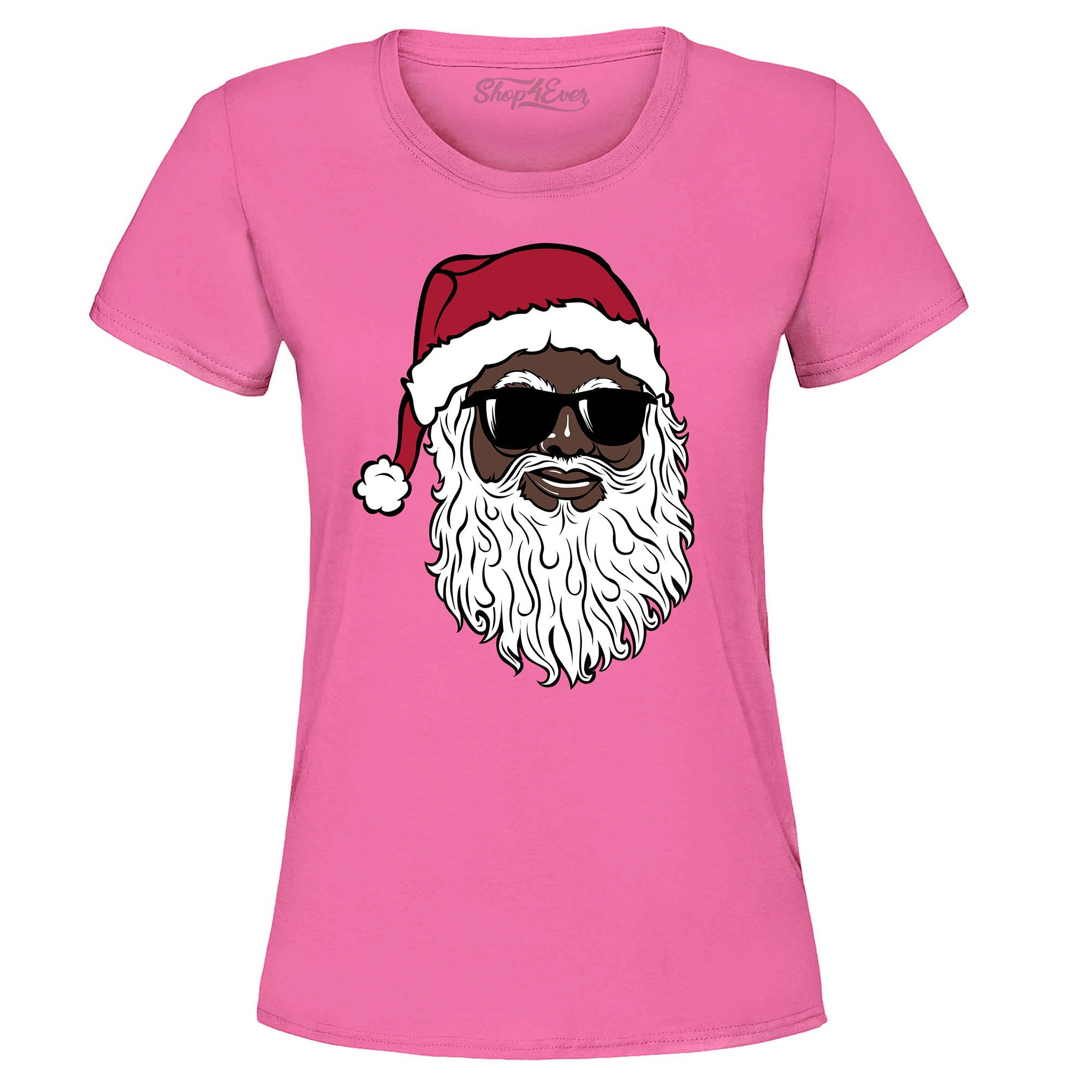 Santa Claus Wearing Sunglasses Christmas Xmas Women's T-Shirt