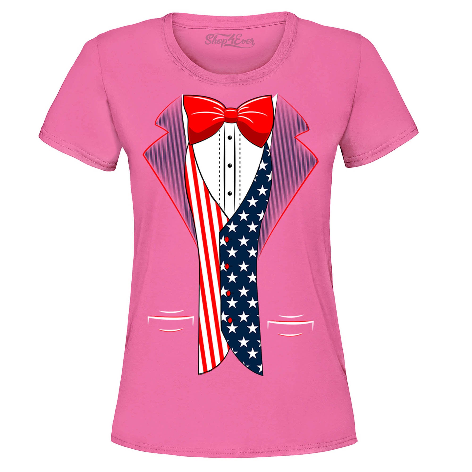4th of July USA Tuxedo American Flag Women's T-Shirt