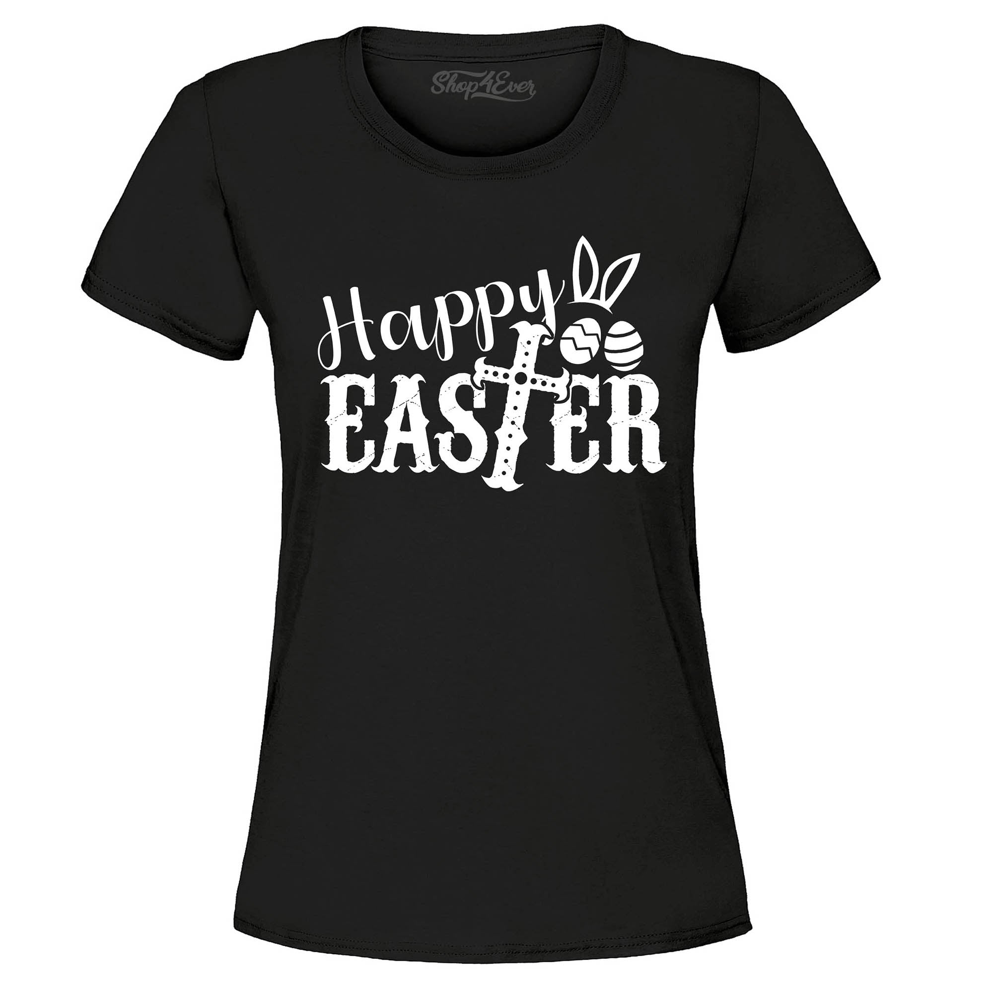 Happy Easter with Cross Women's T-Shirt