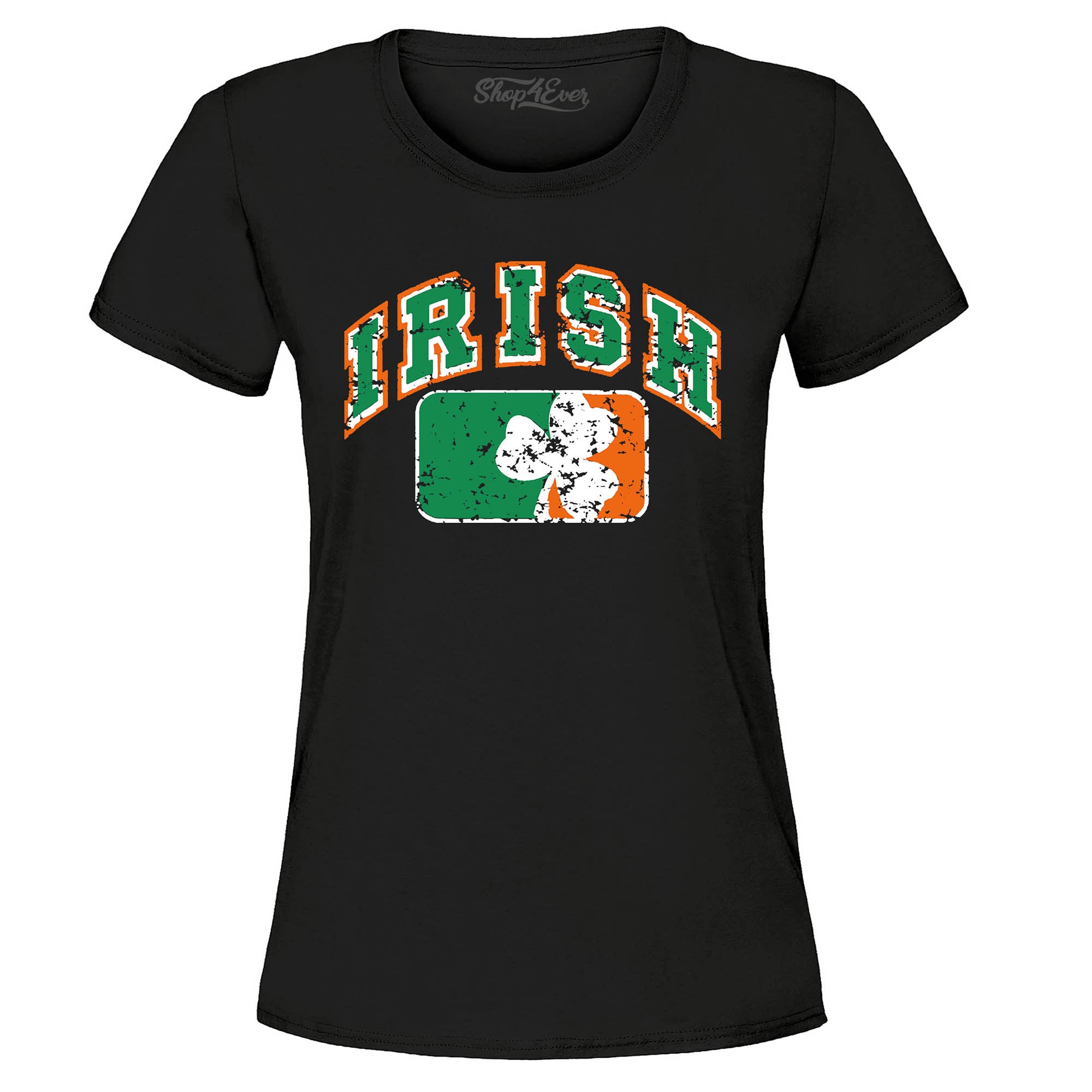 Vintage Irish Flag Shamrock Women's T-Shirt St. Patricks Day Shirts