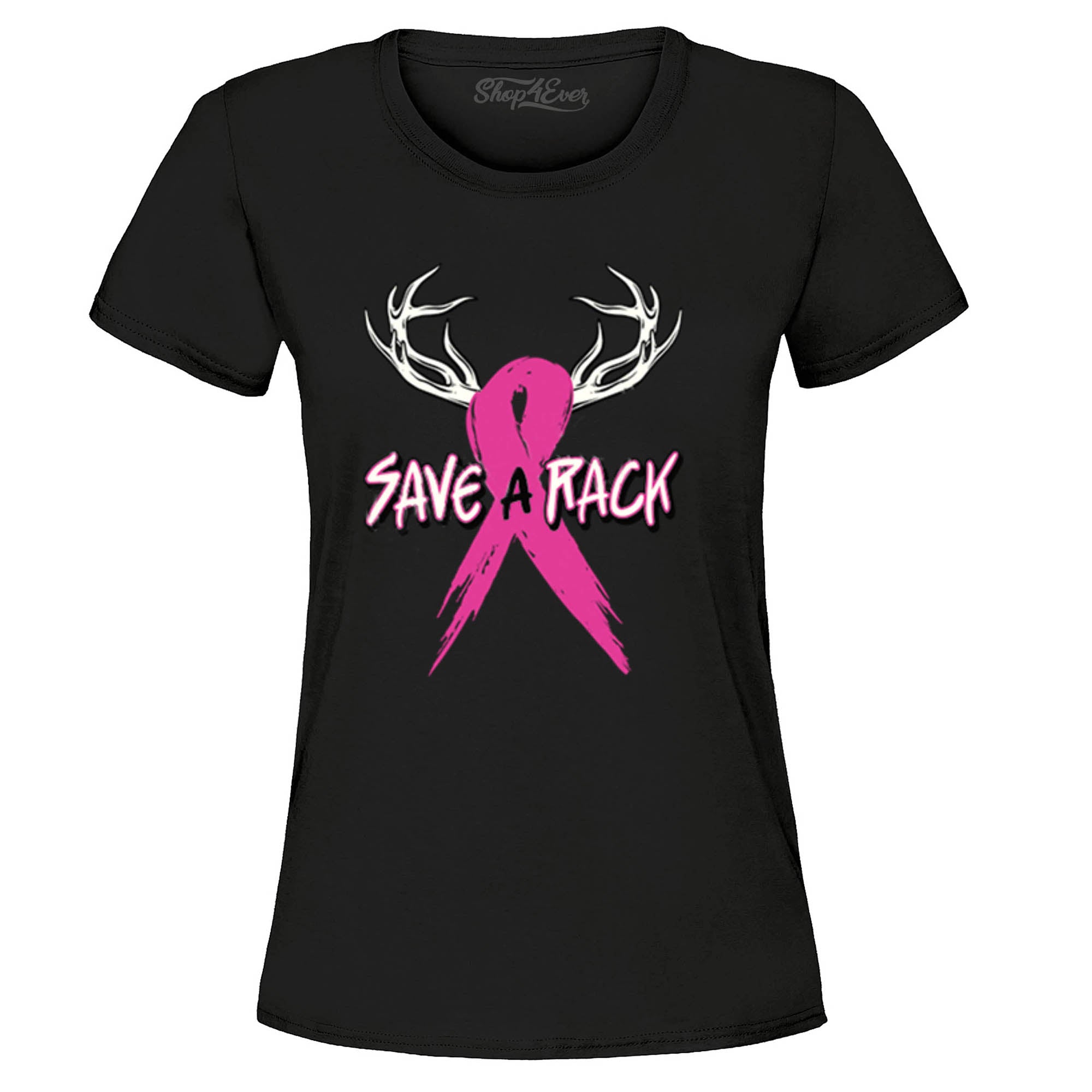 Save A Rack Breast Cancer Awareness Tee Pink Ribbon Women's T-Shirt