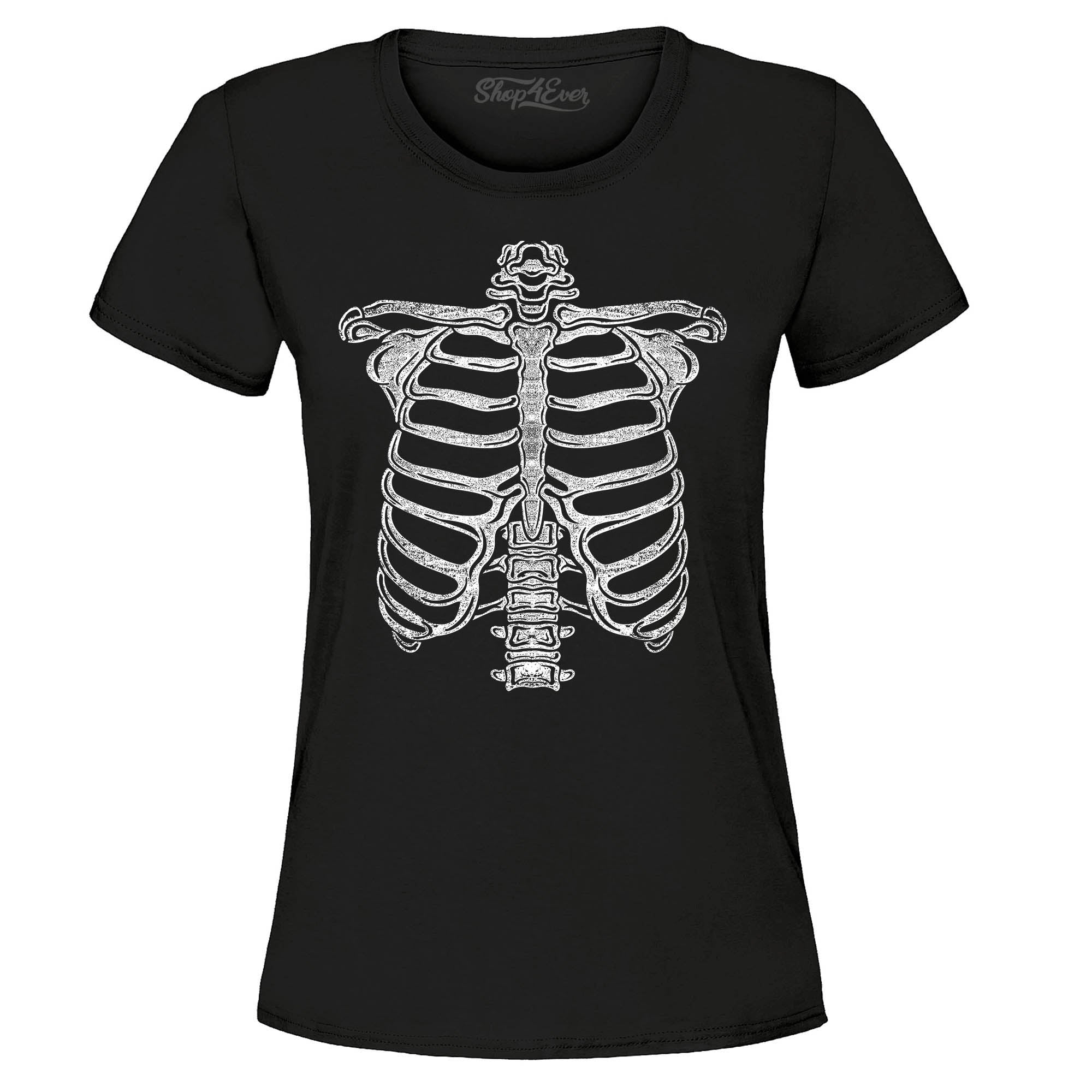 Skeleton Ribcage Halloween Costume Women's T-Shirt