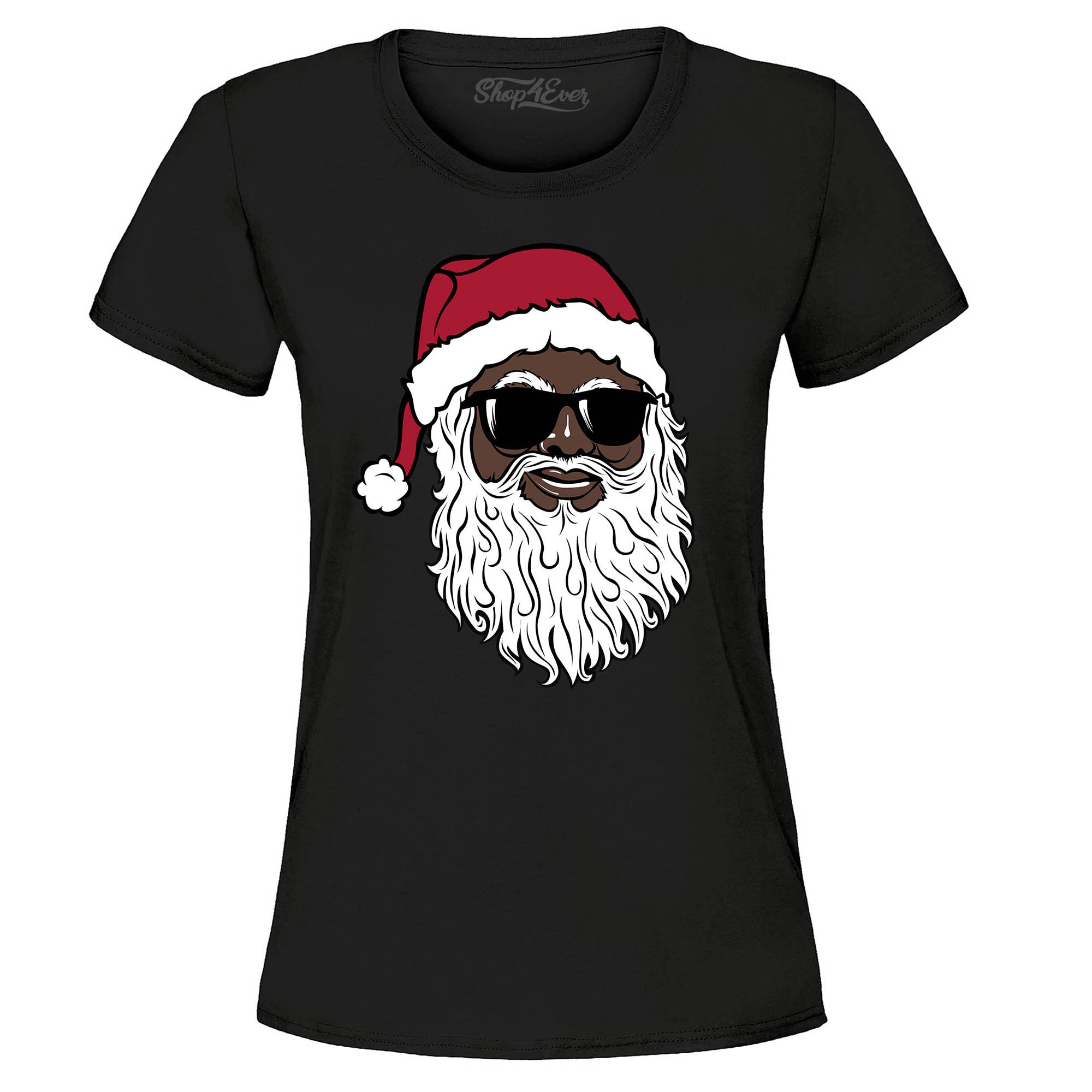 Santa Claus Wearing Sunglasses Christmas Xmas Women's T-Shirt