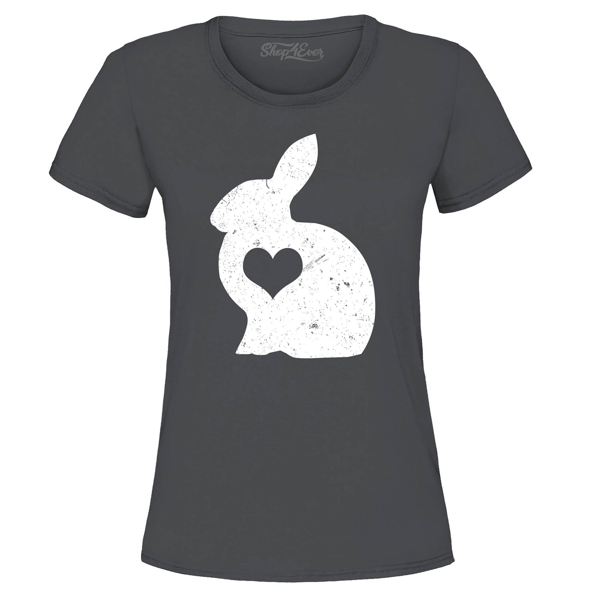 Easter Bunny Rabbit with Heart Women's T-Shirt