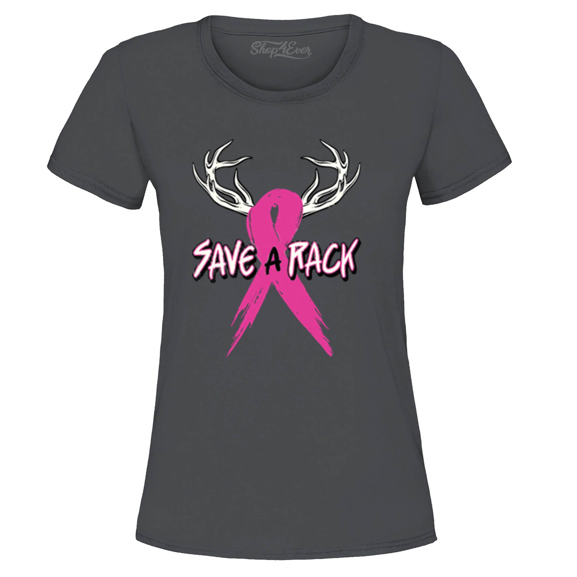 Save A Rack Breast Cancer Awareness Tee Pink Ribbon Women's T-Shirt