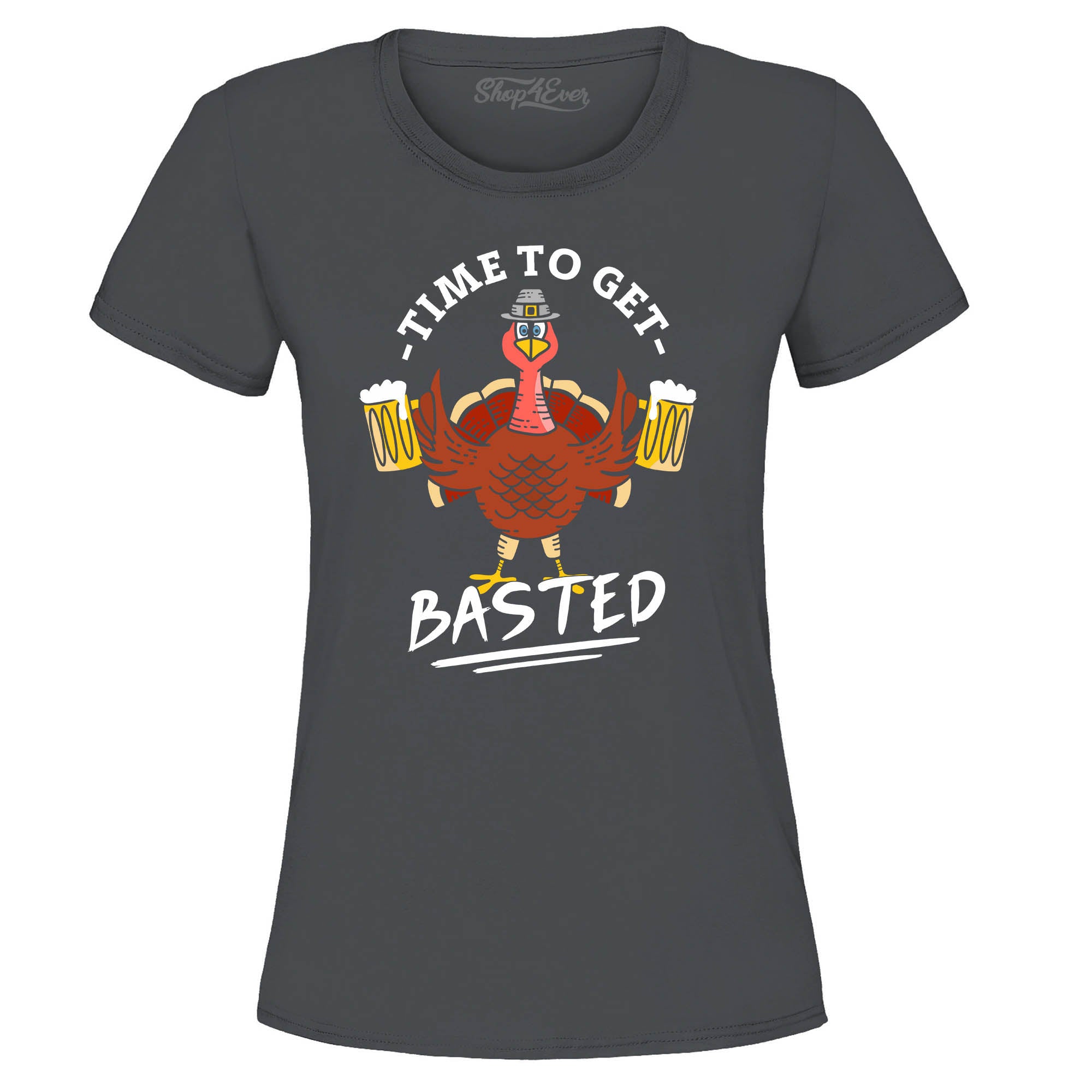 Time to Get Basted Thanksgiving Turkey Women's T-Shirt