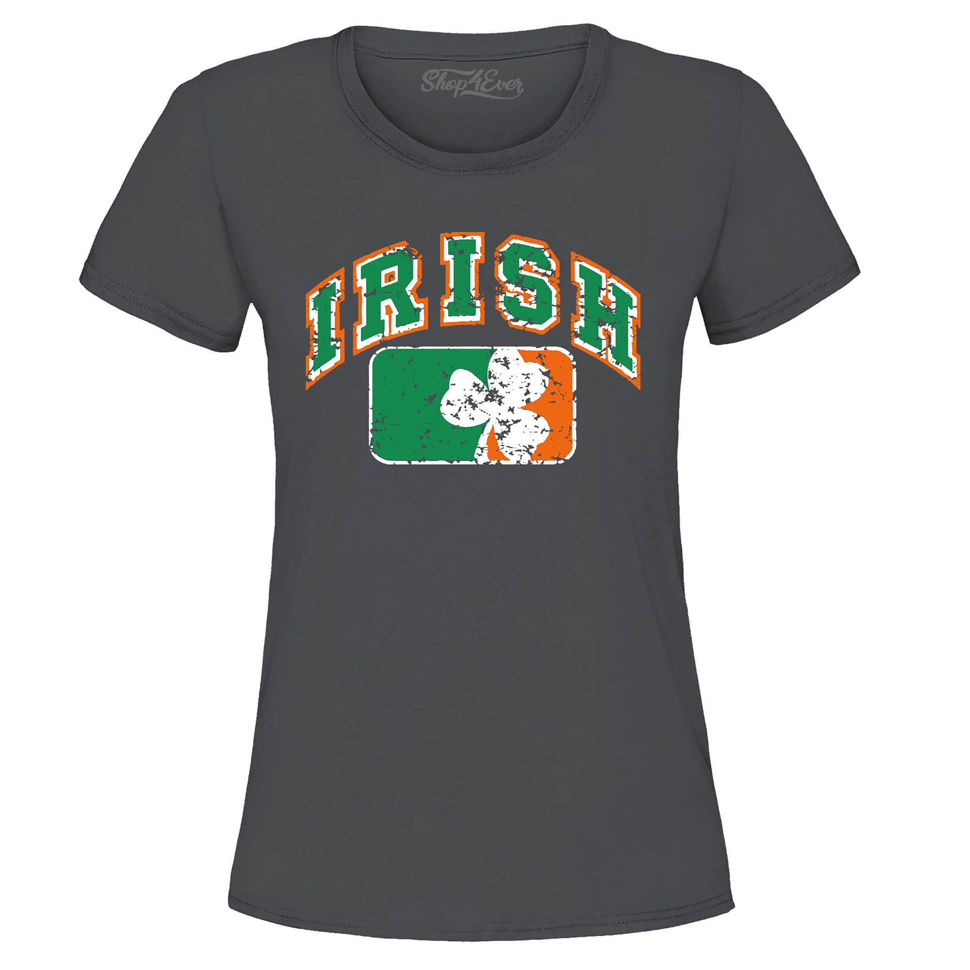 Vintage Irish Flag Shamrock Women's T-Shirt St. Patricks Day Shirts