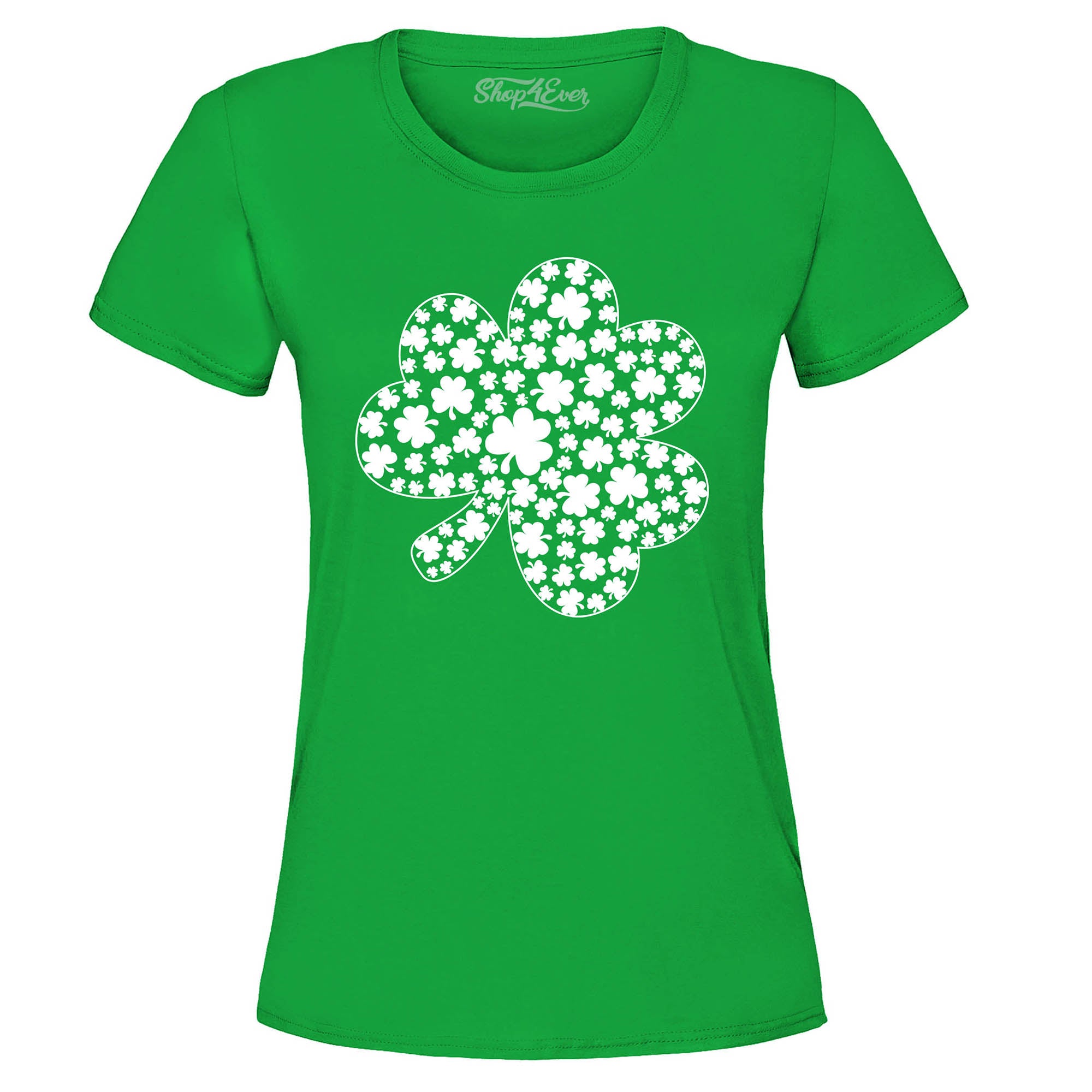 Irish Shamrock Green Clover Cloud St. Patrick's Day Women's T-Shirt