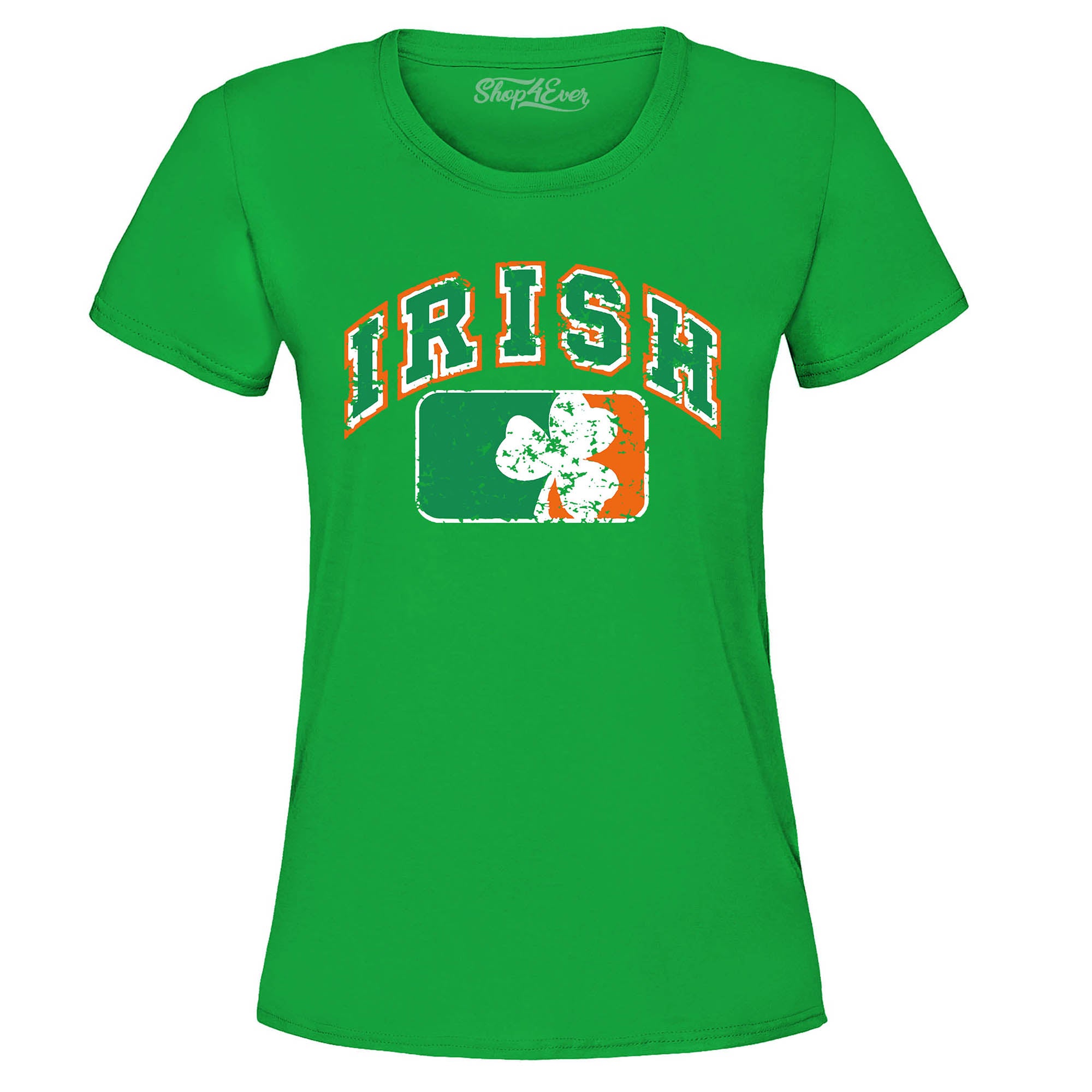 Vintage Irish Flag Shamrock Women's T-Shirt St. Patricks Day Shirts