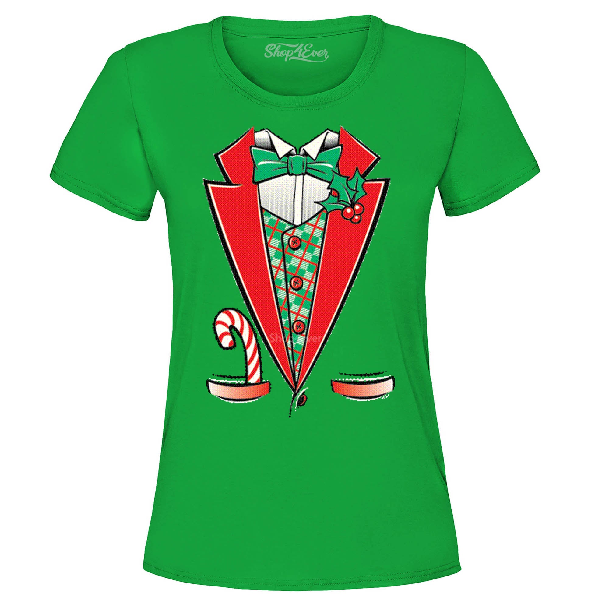 Christmas Tuxedo Costume Women's T-Shirt Funny Xmas Shirts