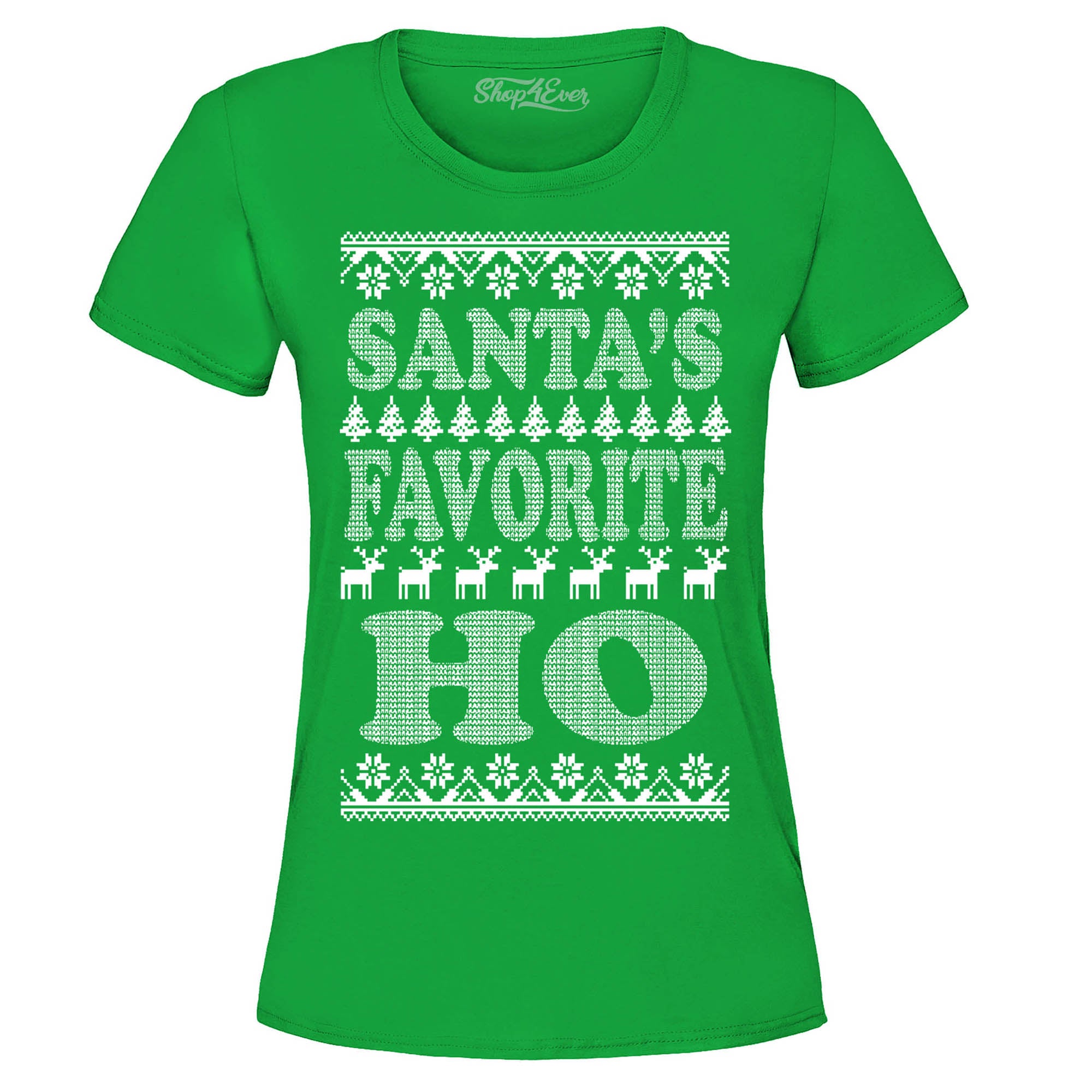 Santa's Favorite Ho Funny Xmas Women's T-Shirt Ugly Christmas Shirts