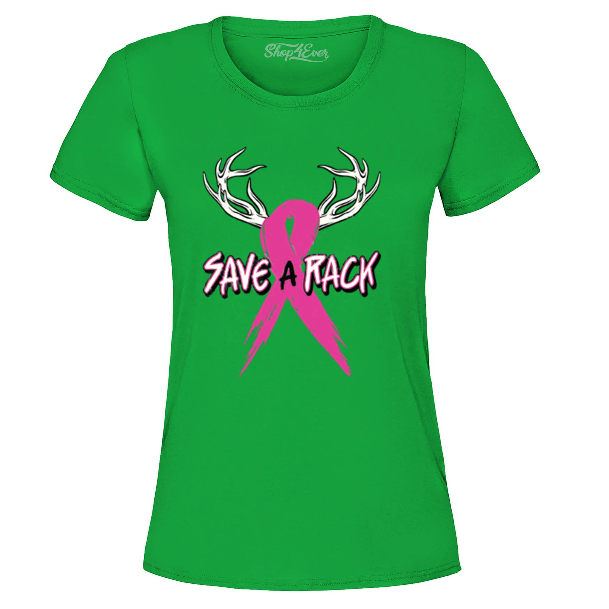 Save A Rack Breast Cancer Awareness Tee Pink Ribbon Women's T-Shirt