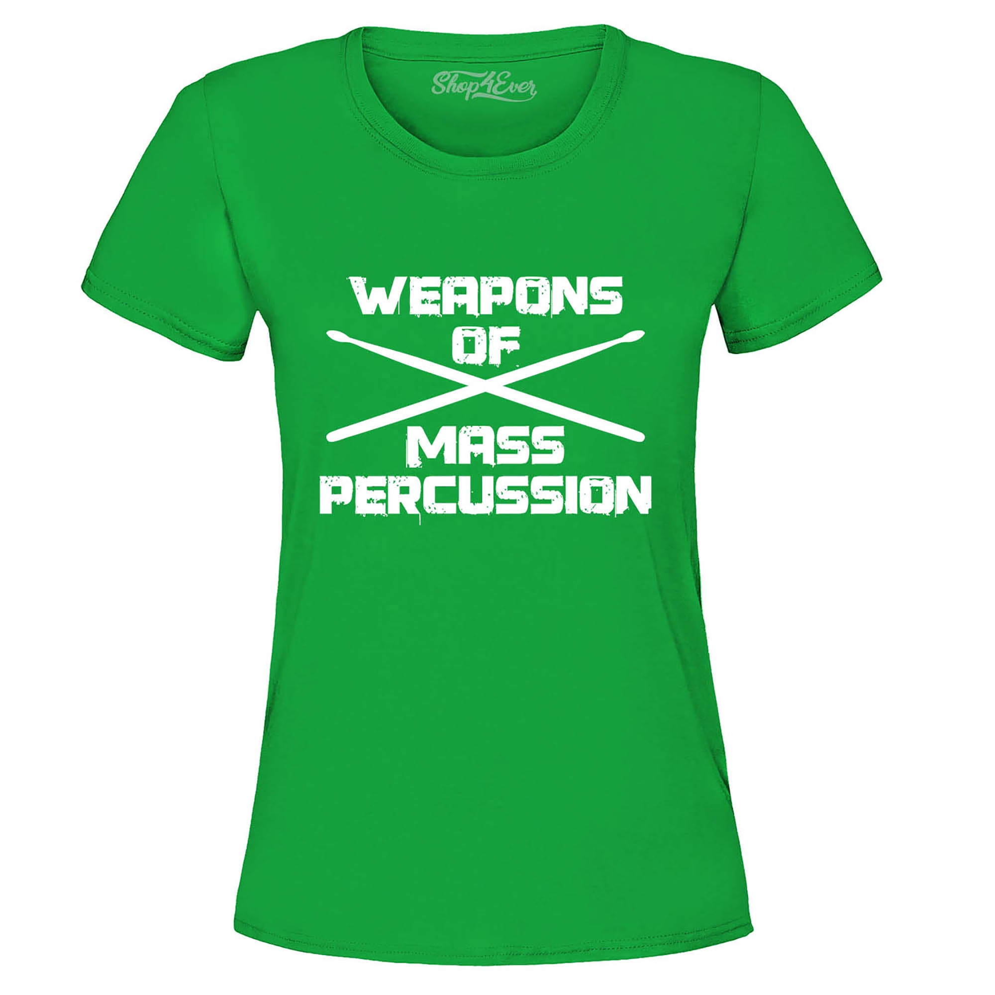 Weapons of Mass Percussion Drumsticks Drummer Women's T-Shirt