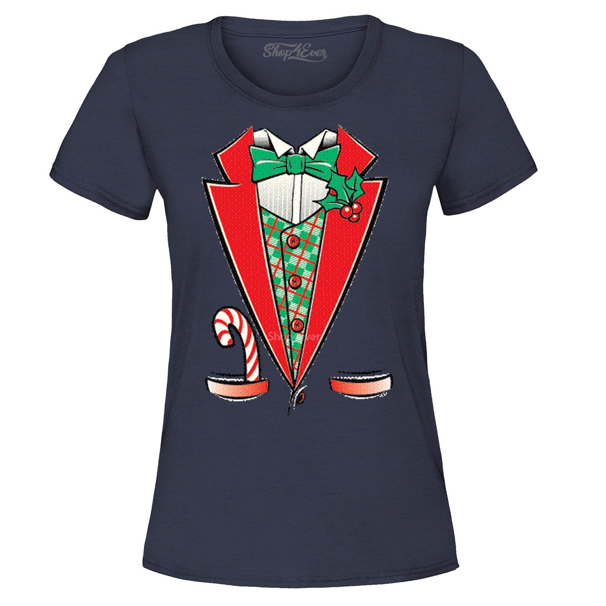 Christmas Tuxedo Costume Women's T-Shirt Funny Xmas Shirts