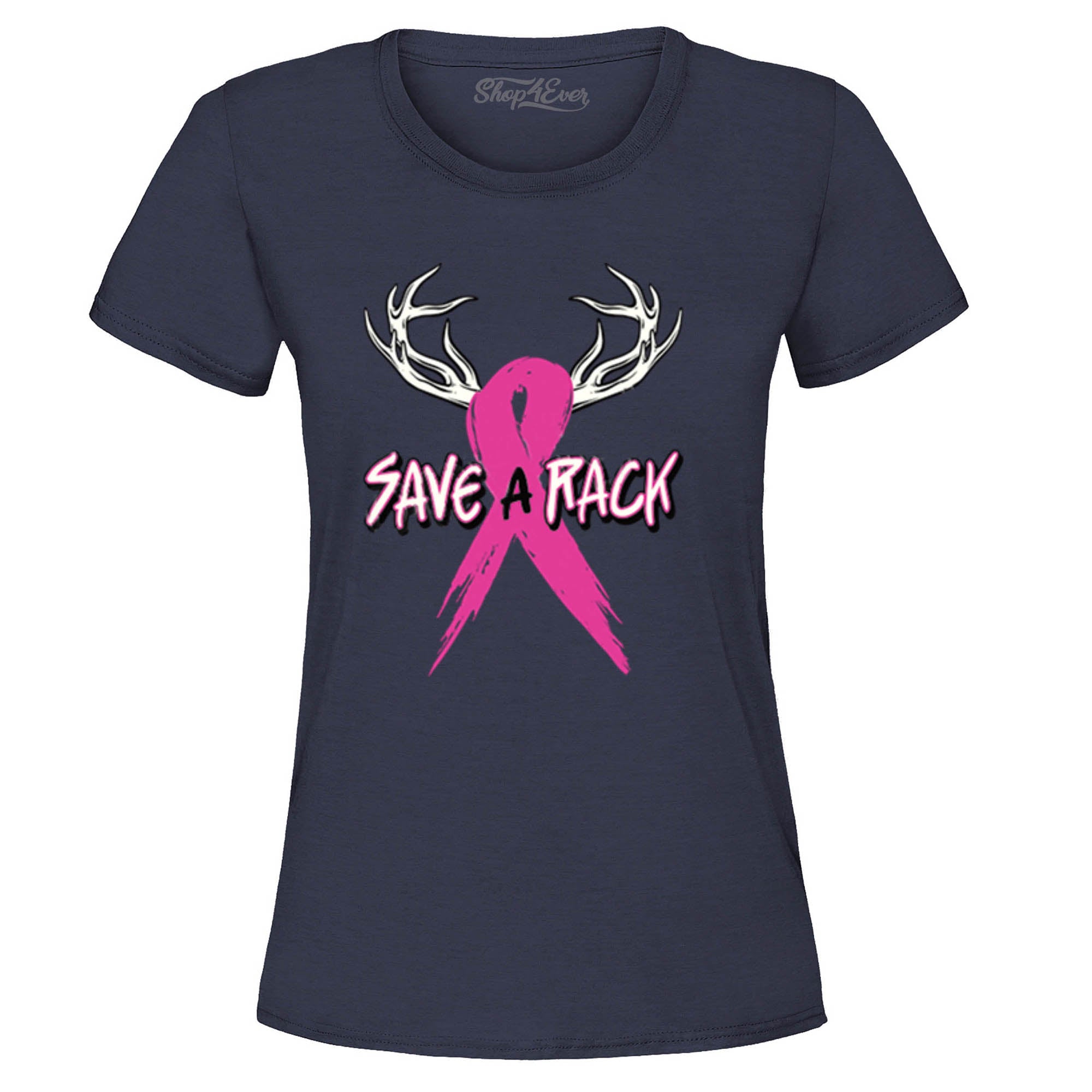 Save A Rack Breast Cancer Awareness Tee Pink Ribbon Women's T-Shirt