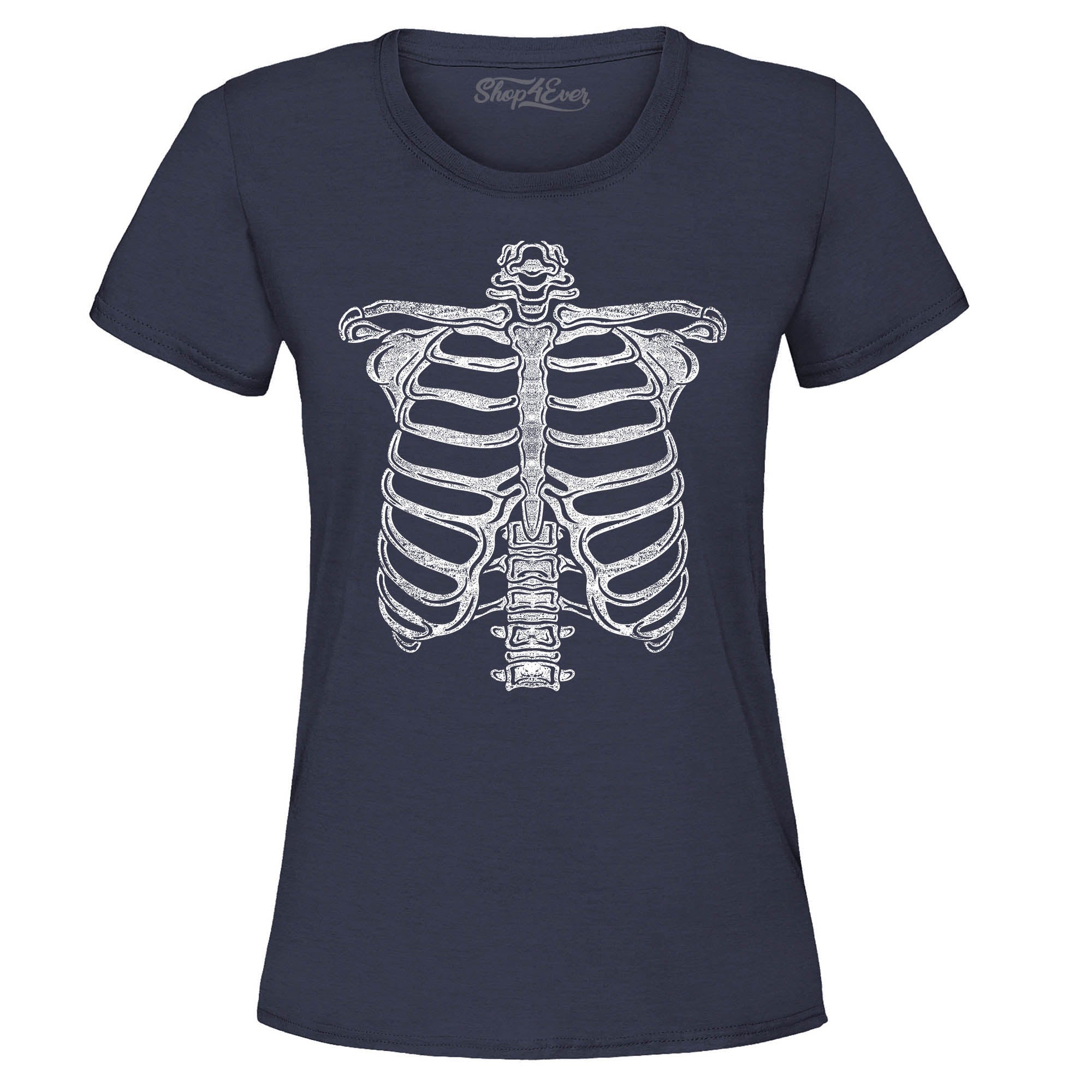 Skeleton Ribcage Halloween Costume Women's T-Shirt