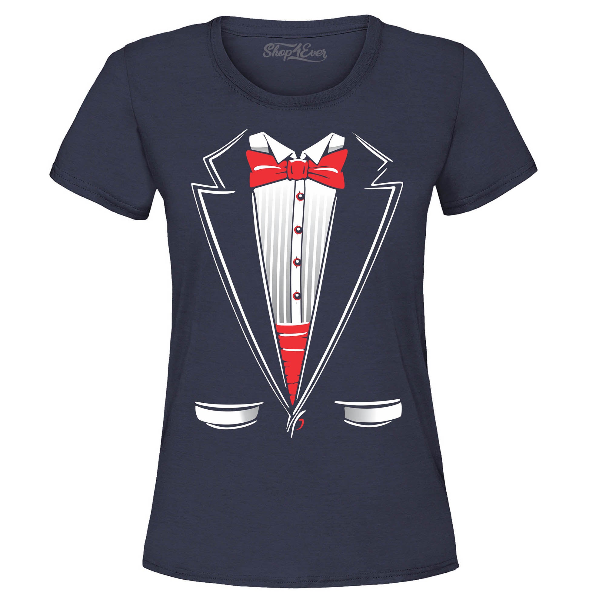 Classic Tuxedo Women's T-Shirt Funny Party Costume Shirts