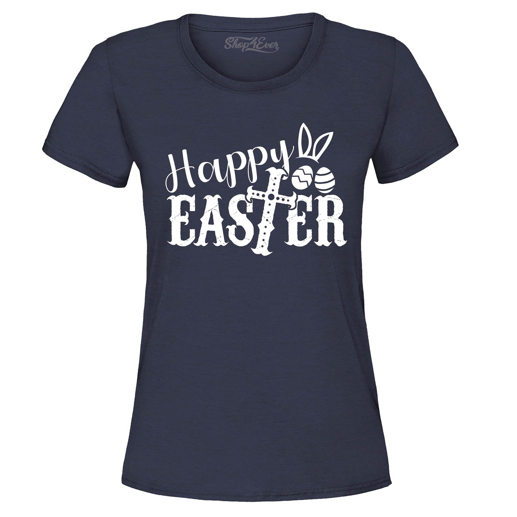 Happy Easter with Cross Women's T-Shirt