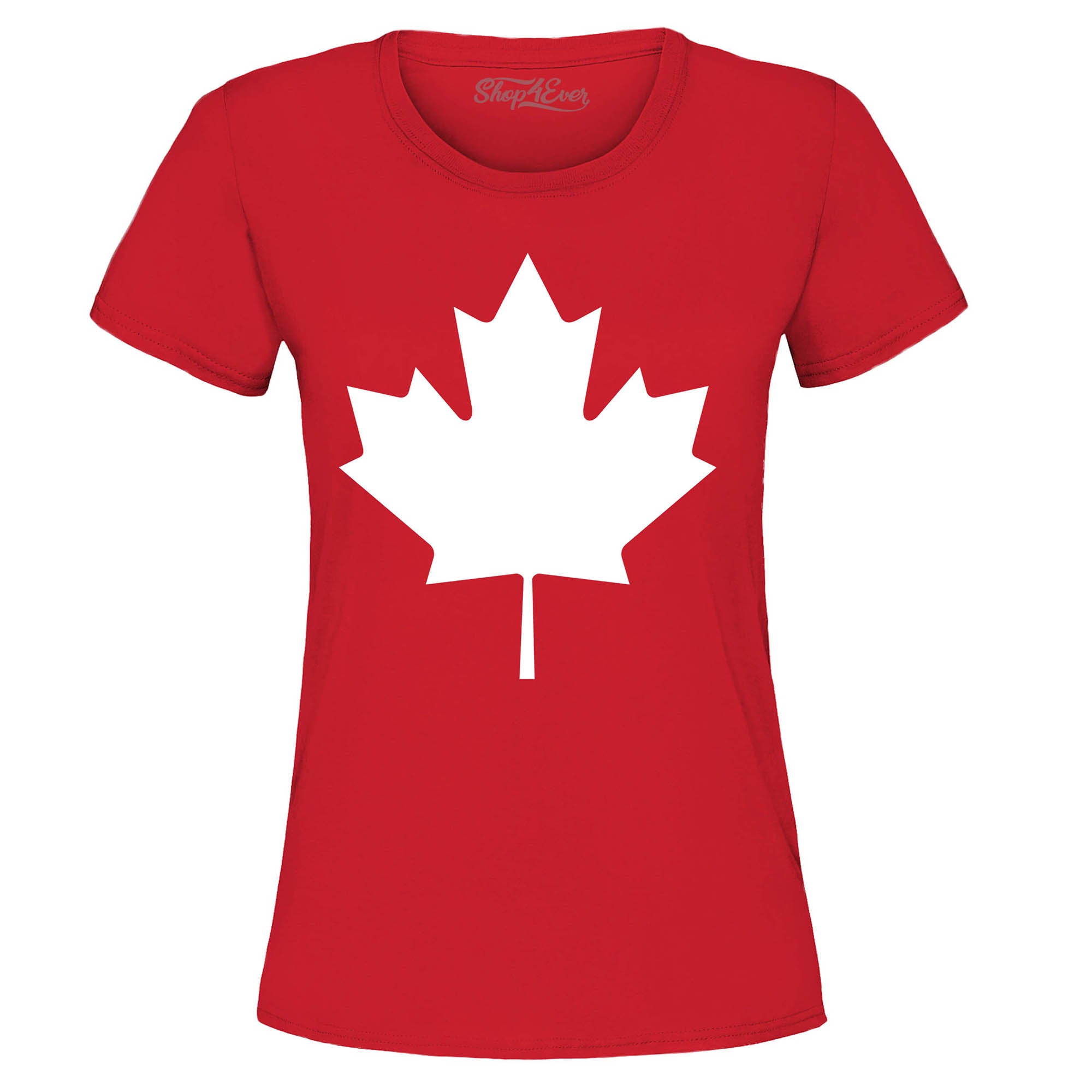Canada White Maples Leaf Women's T-Shirt