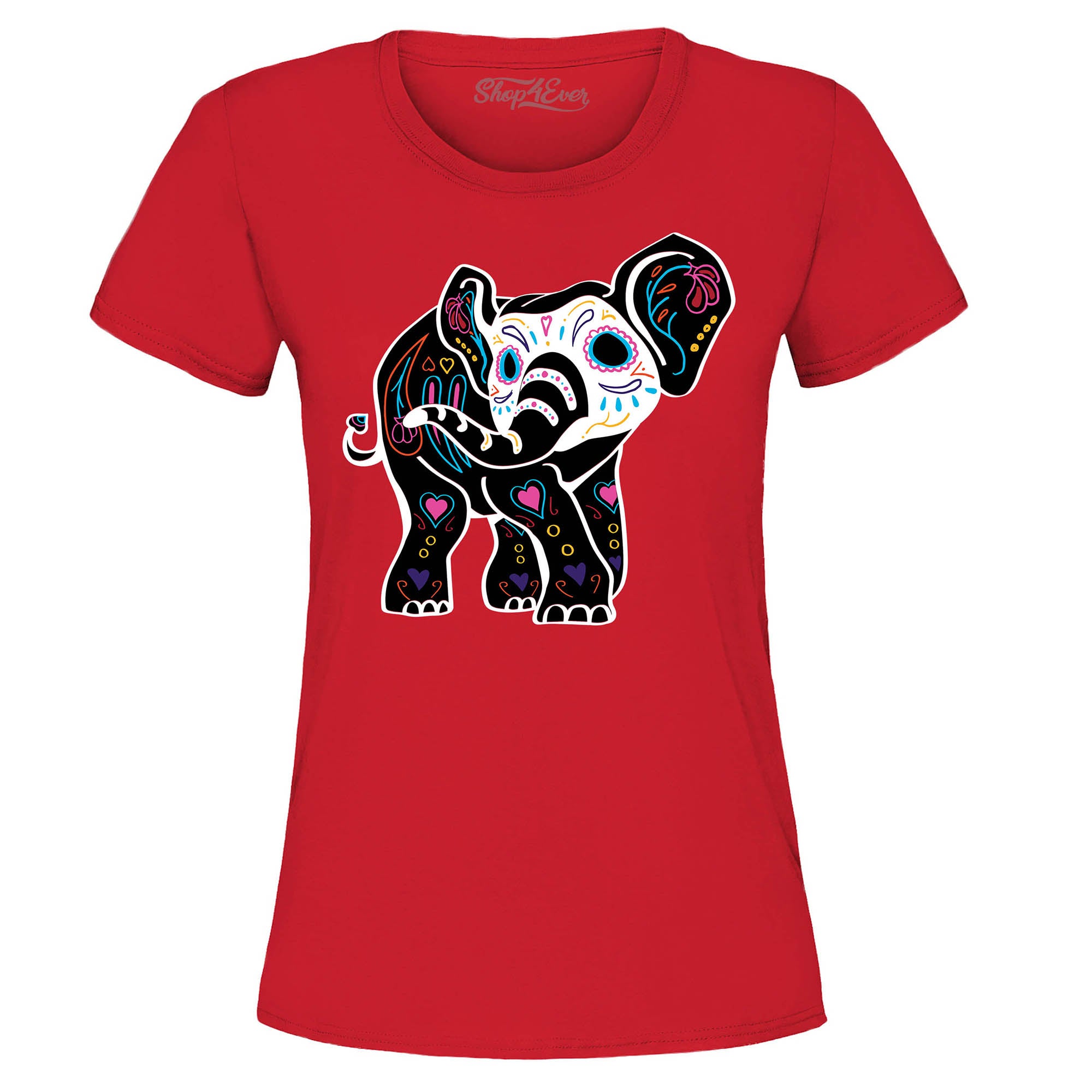 Day of The Dead Sugar Elephant Women's T-Shirt