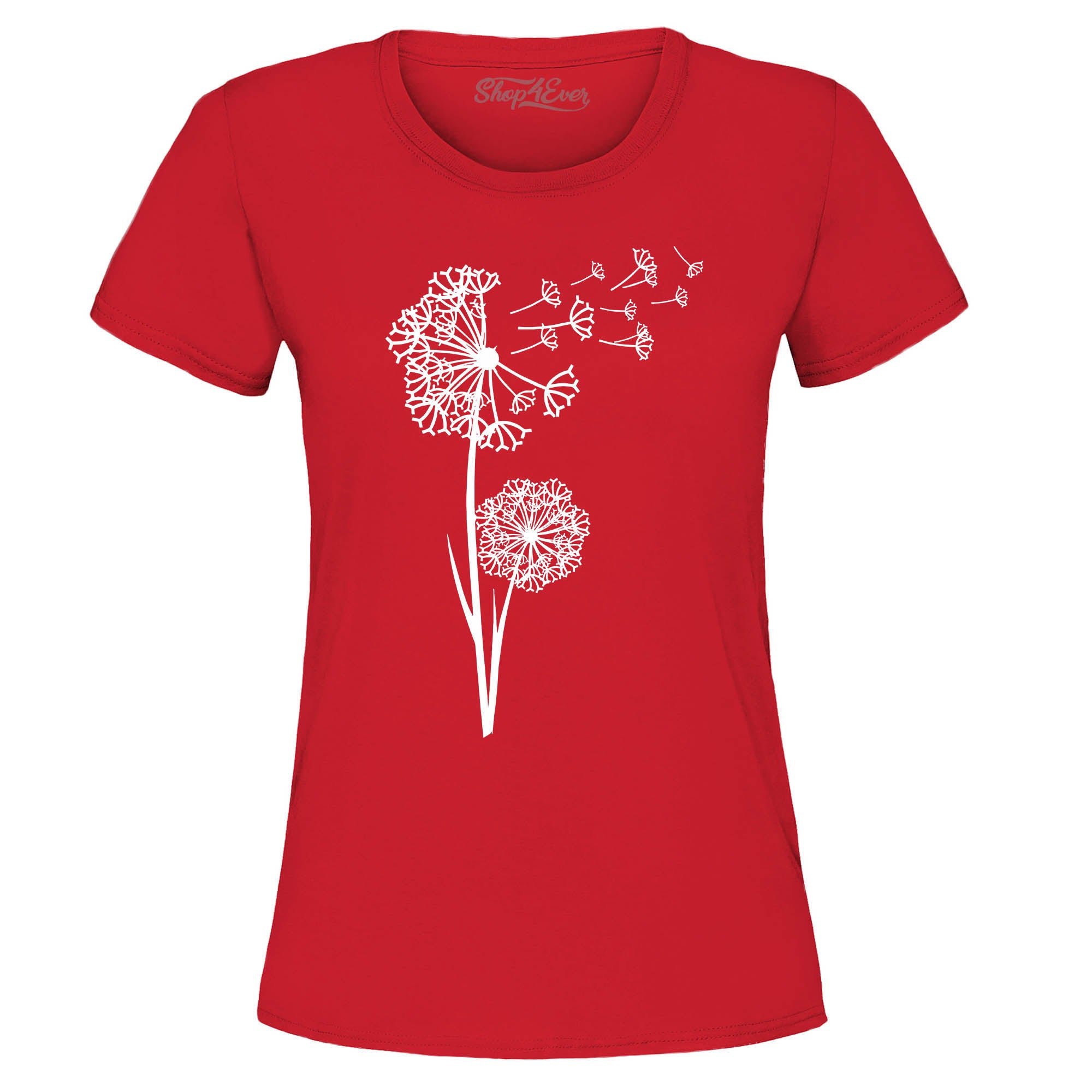 Dandelion Blowing Wish Flower Wildflowers Women's T-Shirt