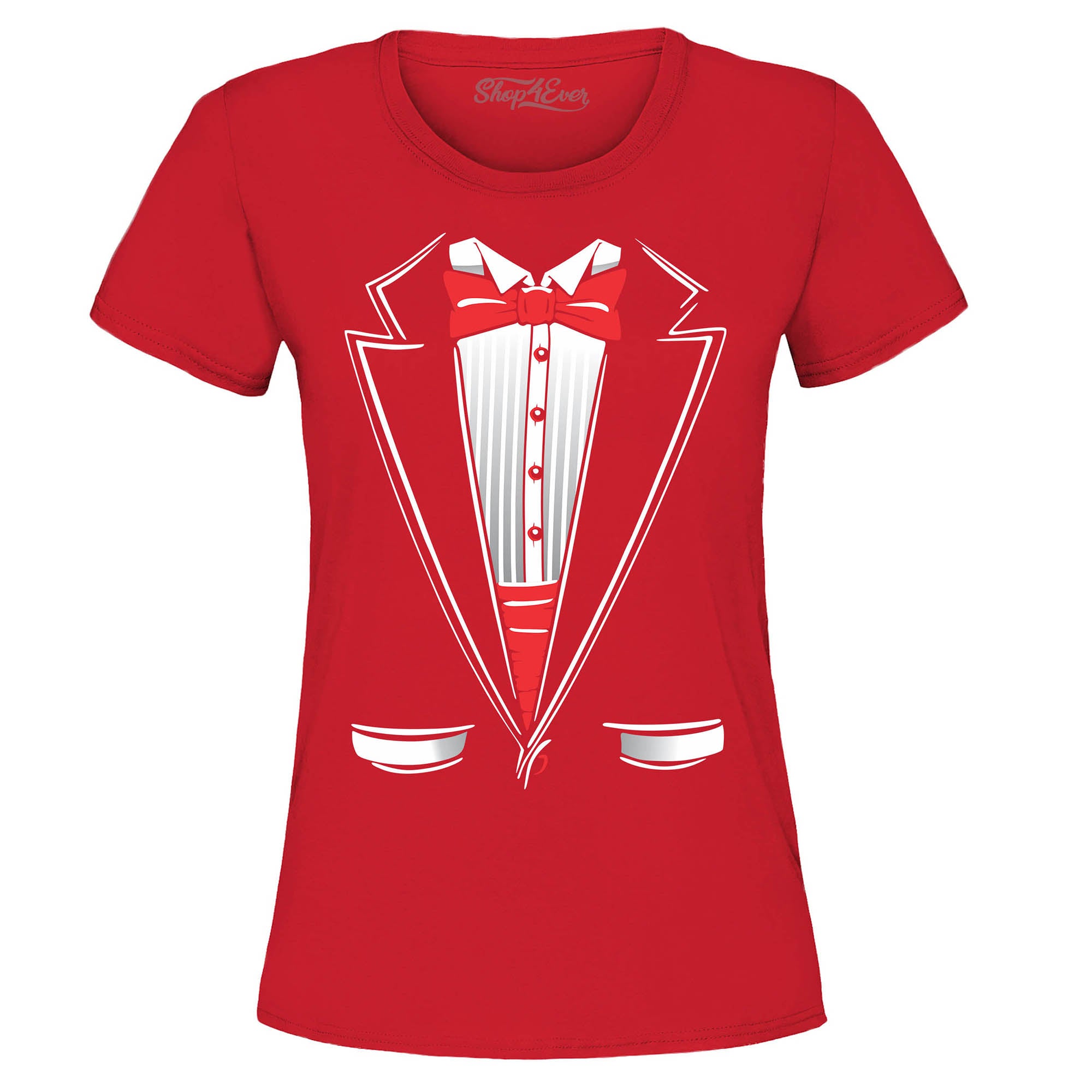 Classic Tuxedo Women's T-Shirt Funny Party Costume Shirts
