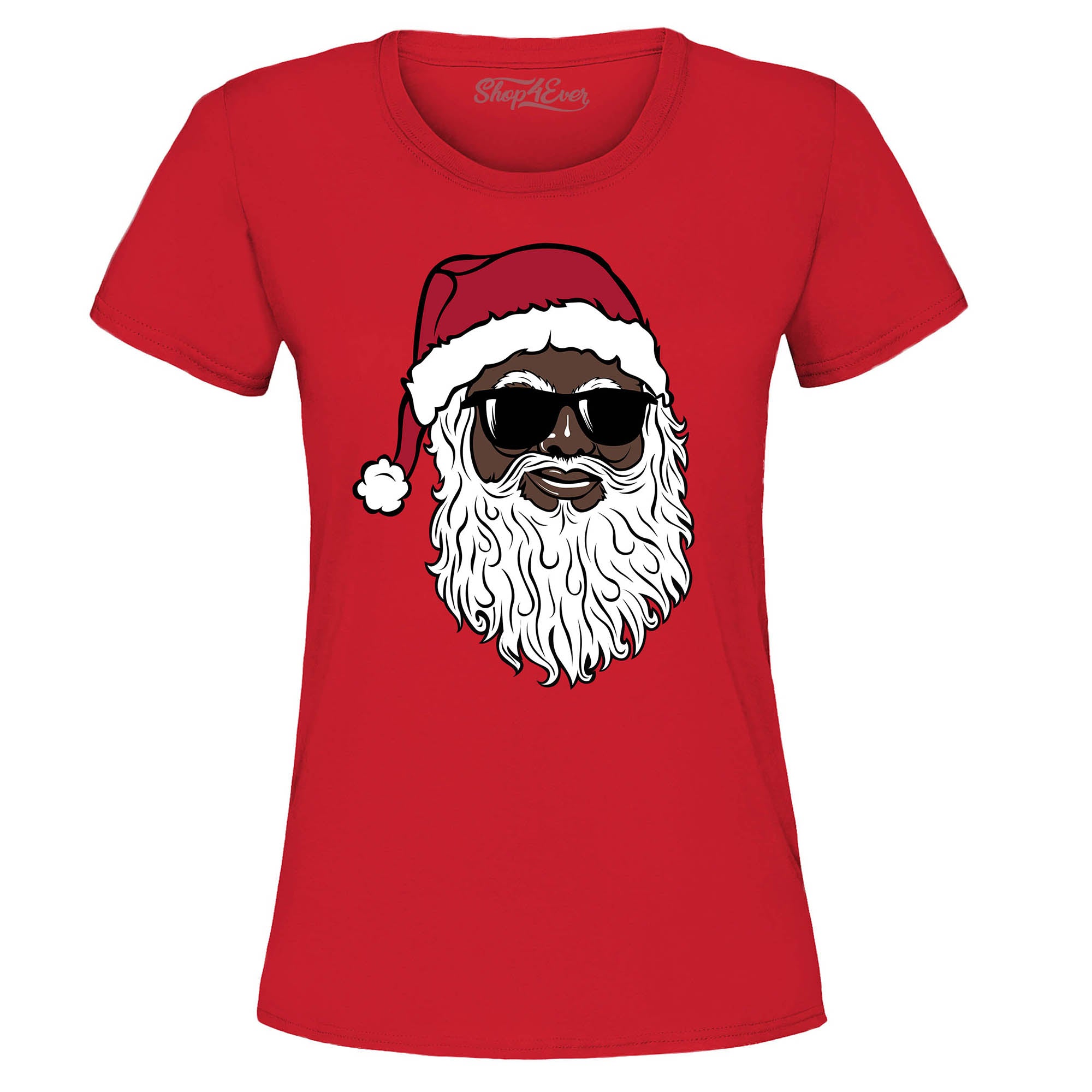 Santa Claus Wearing Sunglasses Christmas Xmas Women's T-Shirt