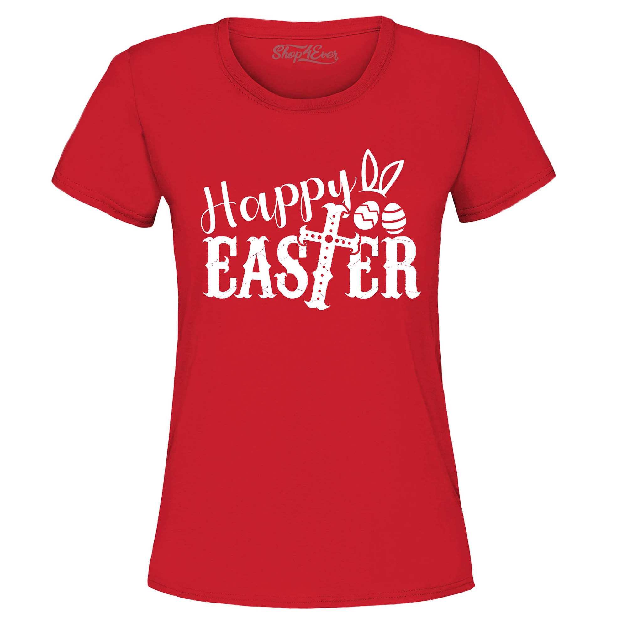 Happy Easter with Cross Women's T-Shirt