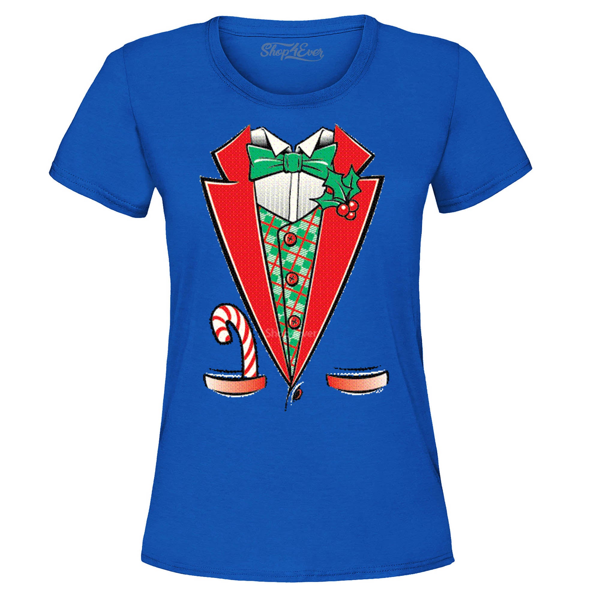 Christmas Tuxedo Costume Women's T-Shirt Funny Xmas Shirts