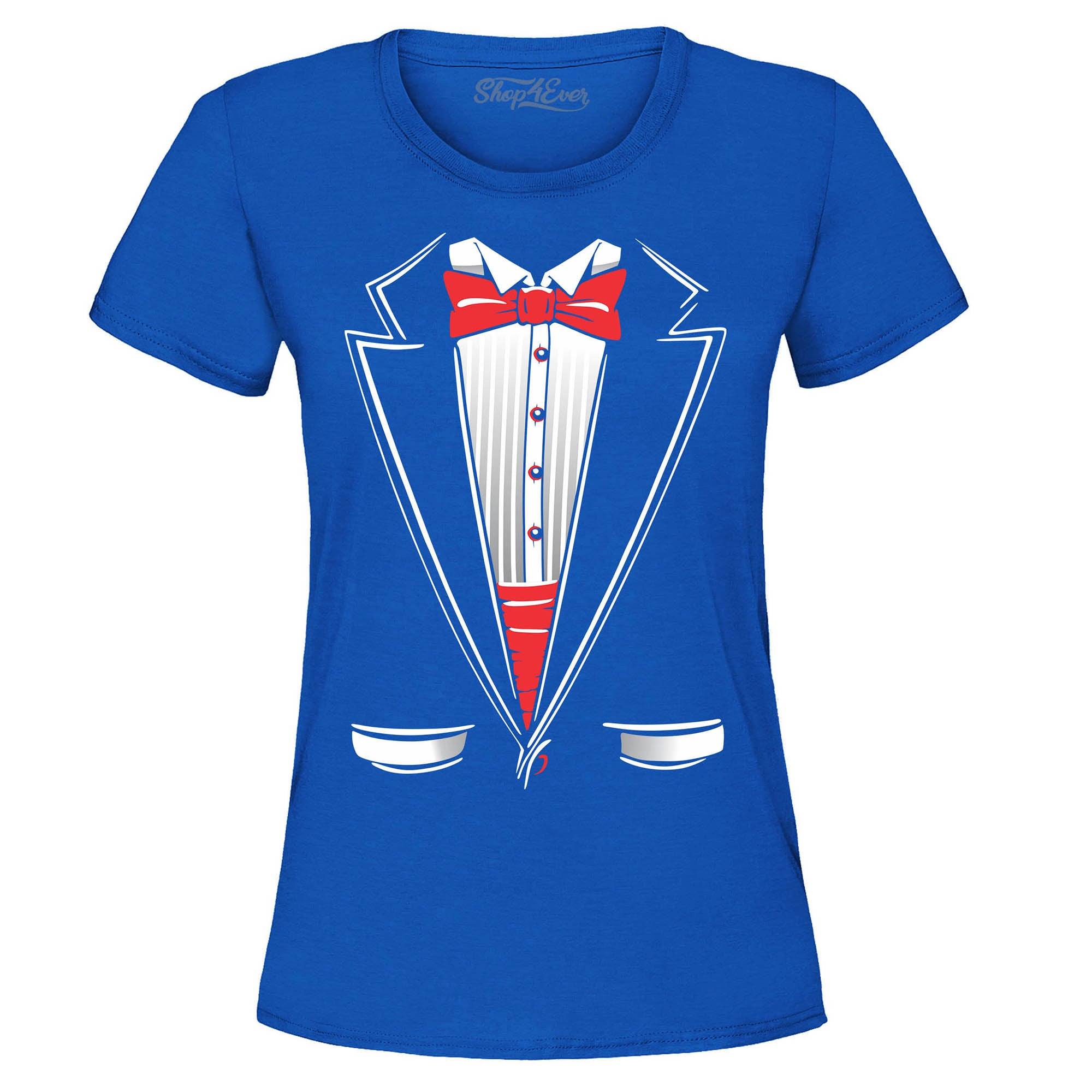 Classic Tuxedo Women's T-Shirt Funny Party Costume Shirts