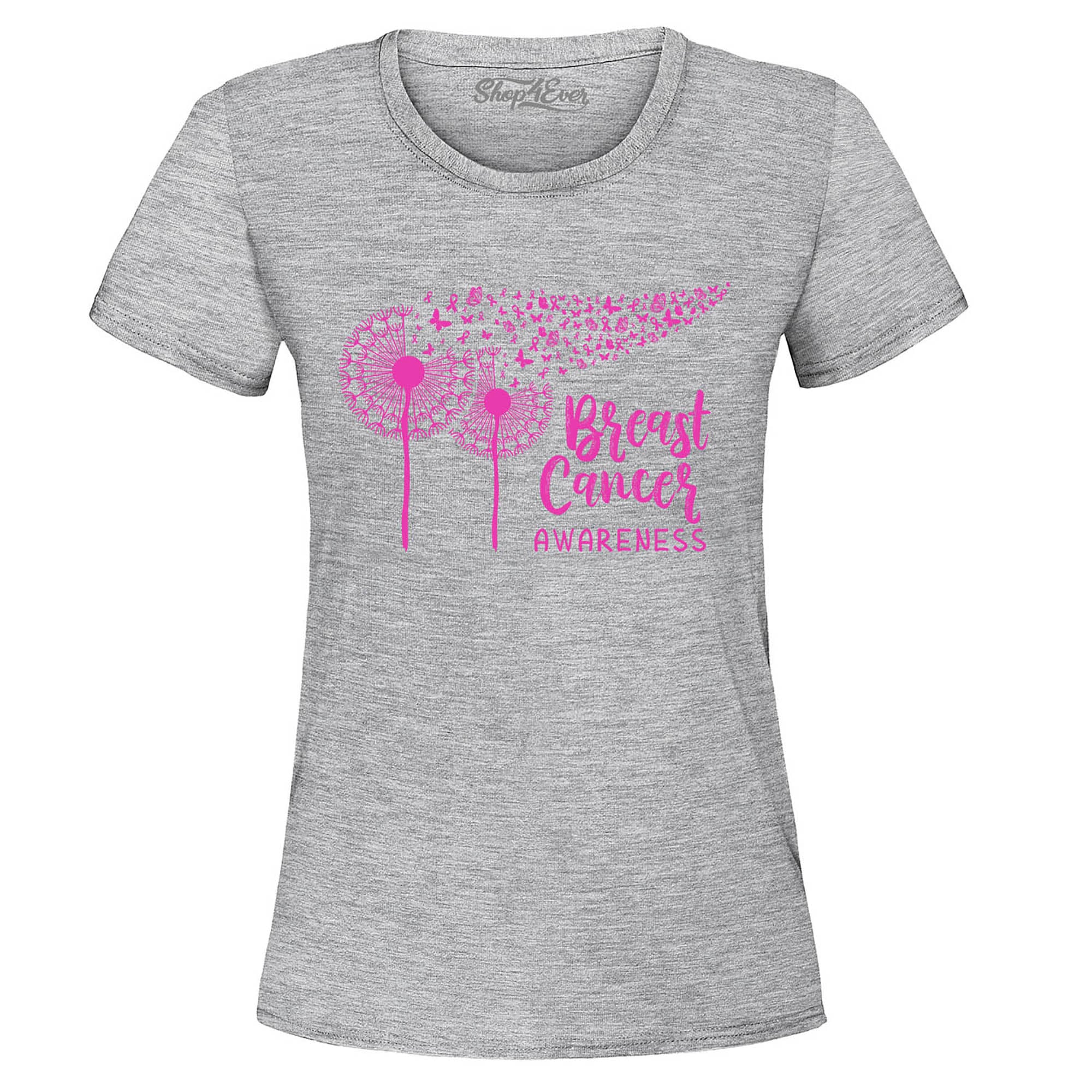 Dandelion Breast Cancer Awareness Women's T-Shirt
